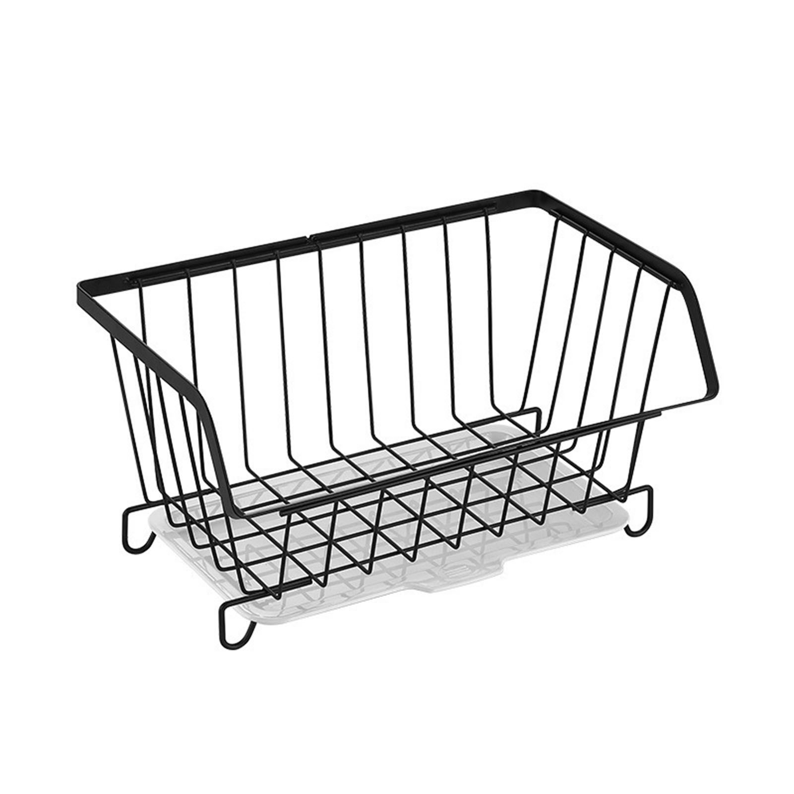 Kitchen Storage Basket Multifunctional Wall Mounted Punch Free Fruit and view 3