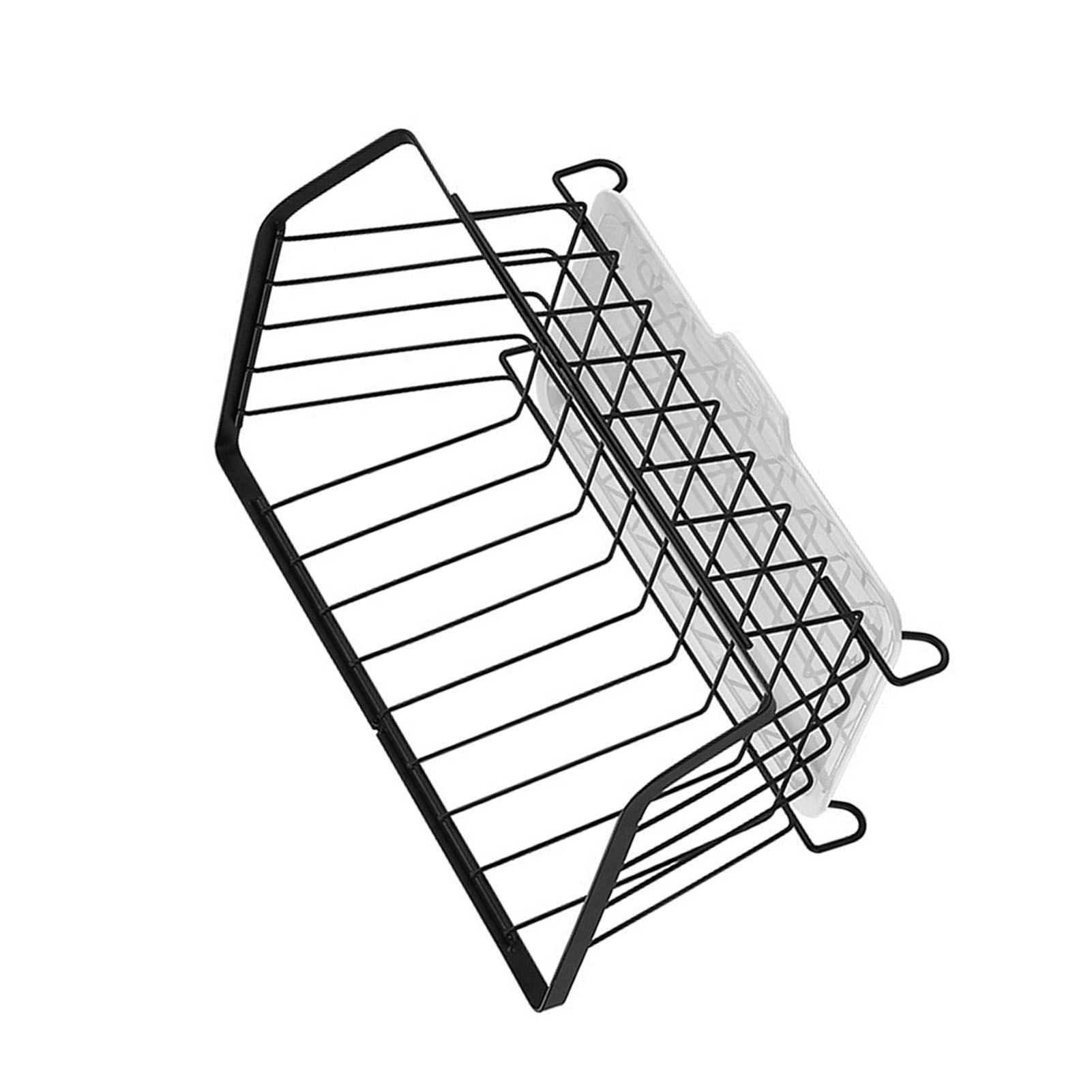 Kitchen Storage Basket Multifunctional Wall Mounted Punch Free Fruit and view 5
