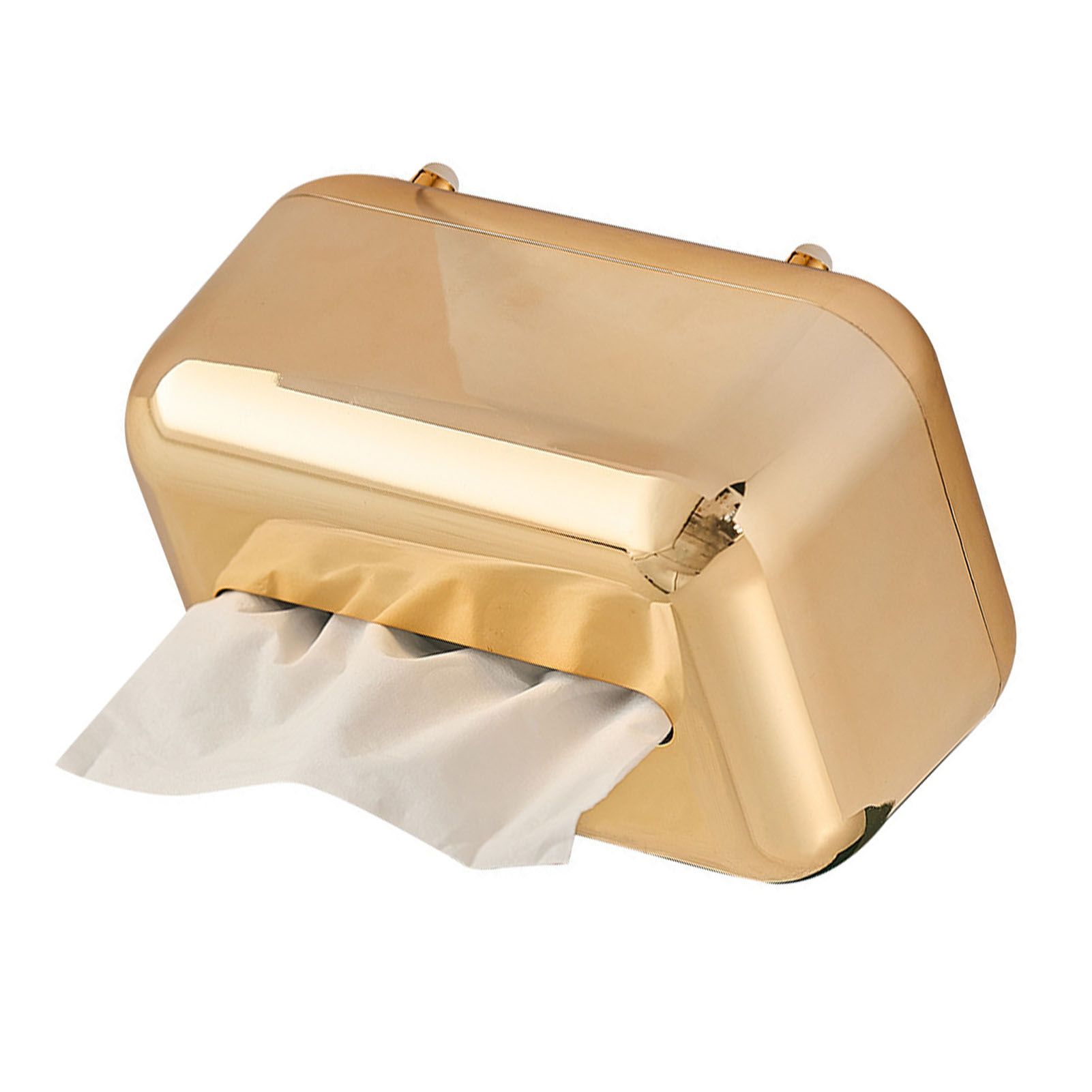 Electroplating Tissue Box Household Desktop Innovative Tissue Storage Box view 2