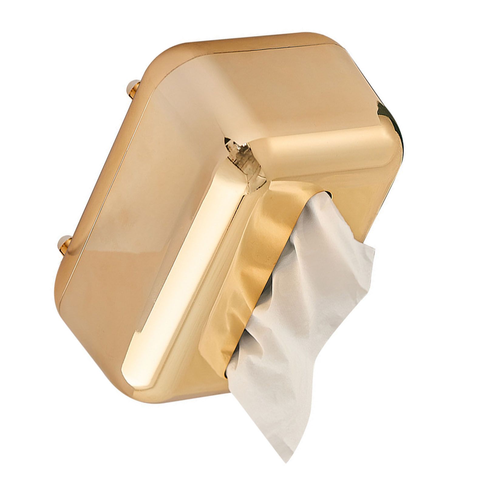 Electroplating Tissue Box Household Desktop Innovative Tissue Storage Box view 7