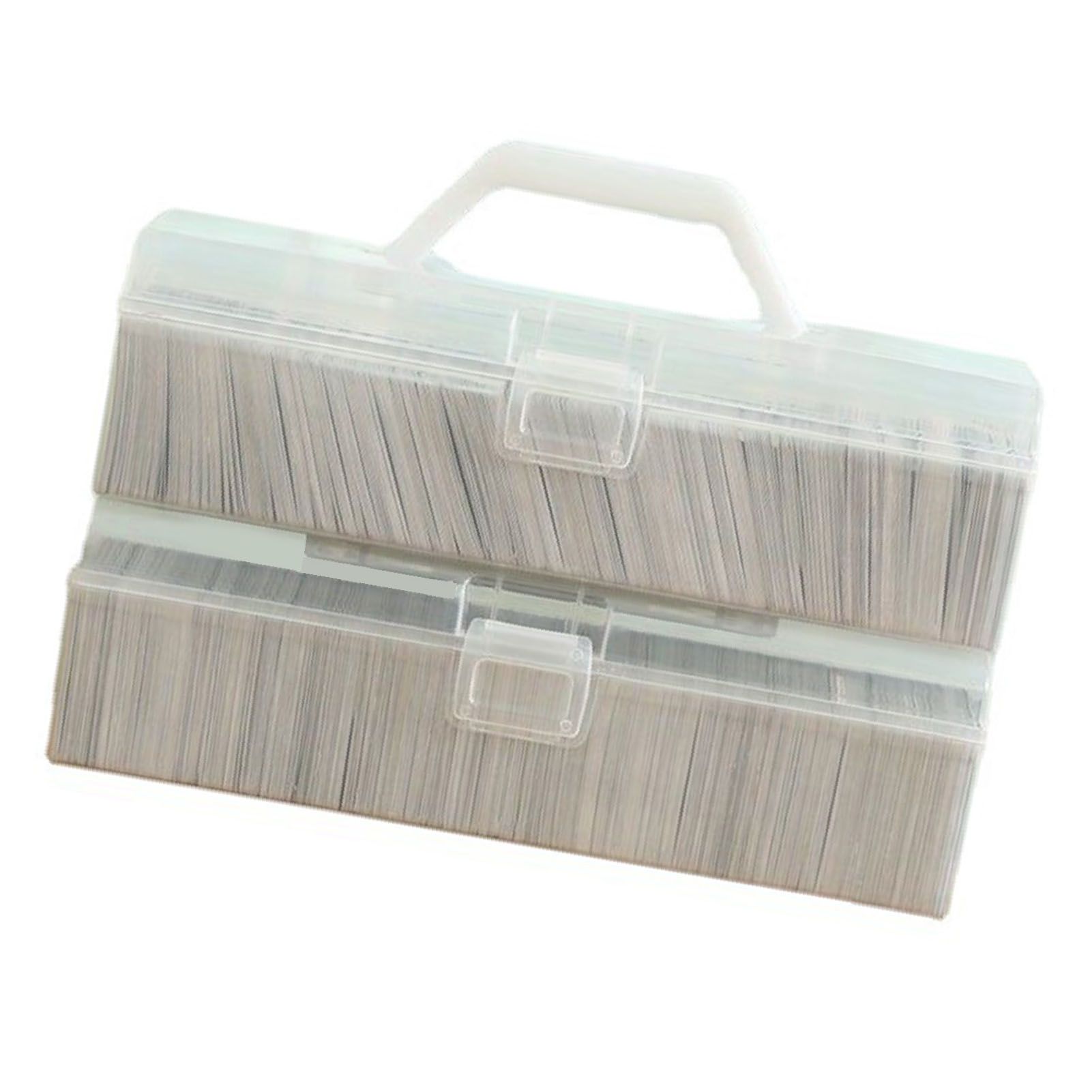 Game Card Organizer Plastic Handheld Flip Lid Large Capacity Transparent