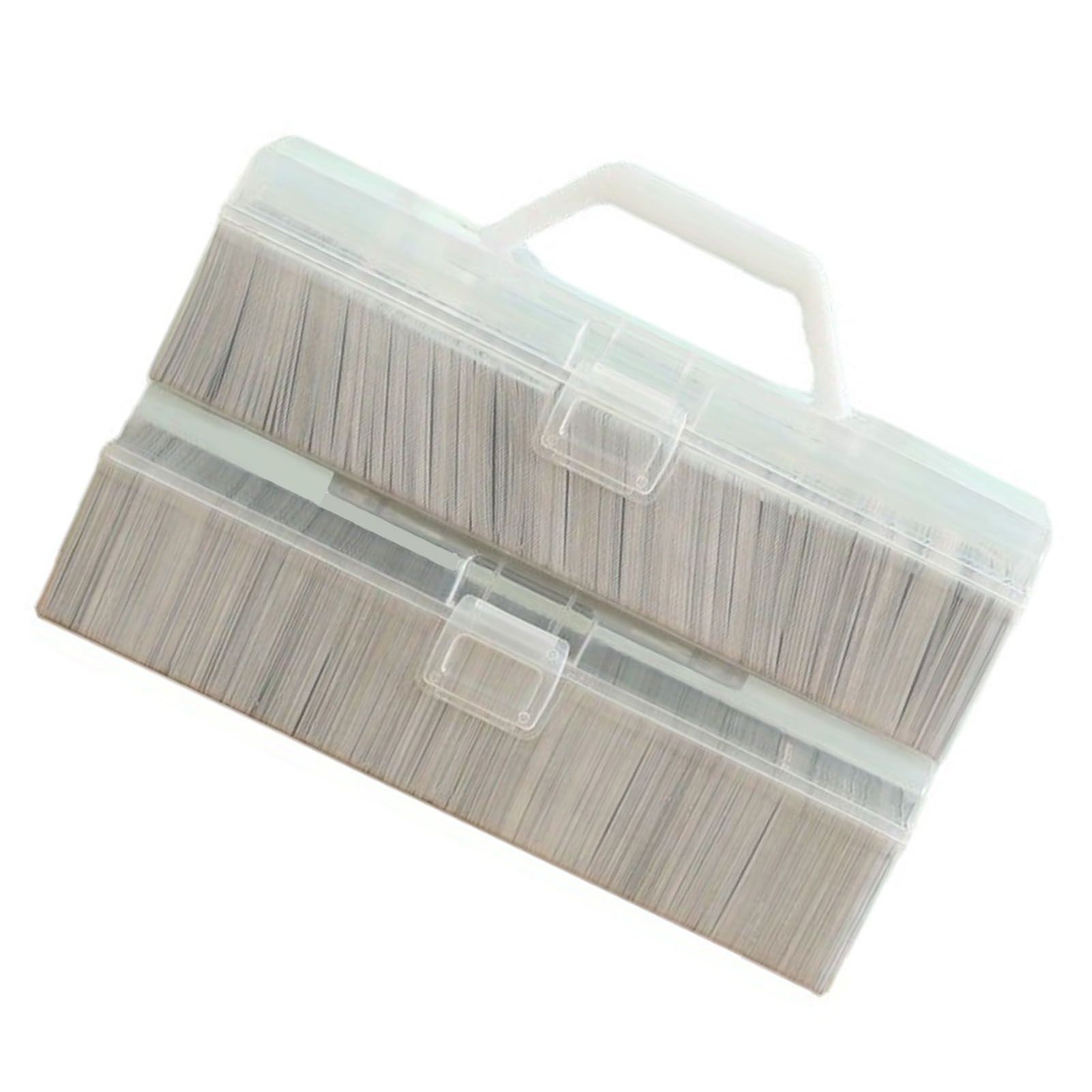 Game Card Organizer Plastic Handheld Flip Lid Large Capacity Transparent view 5