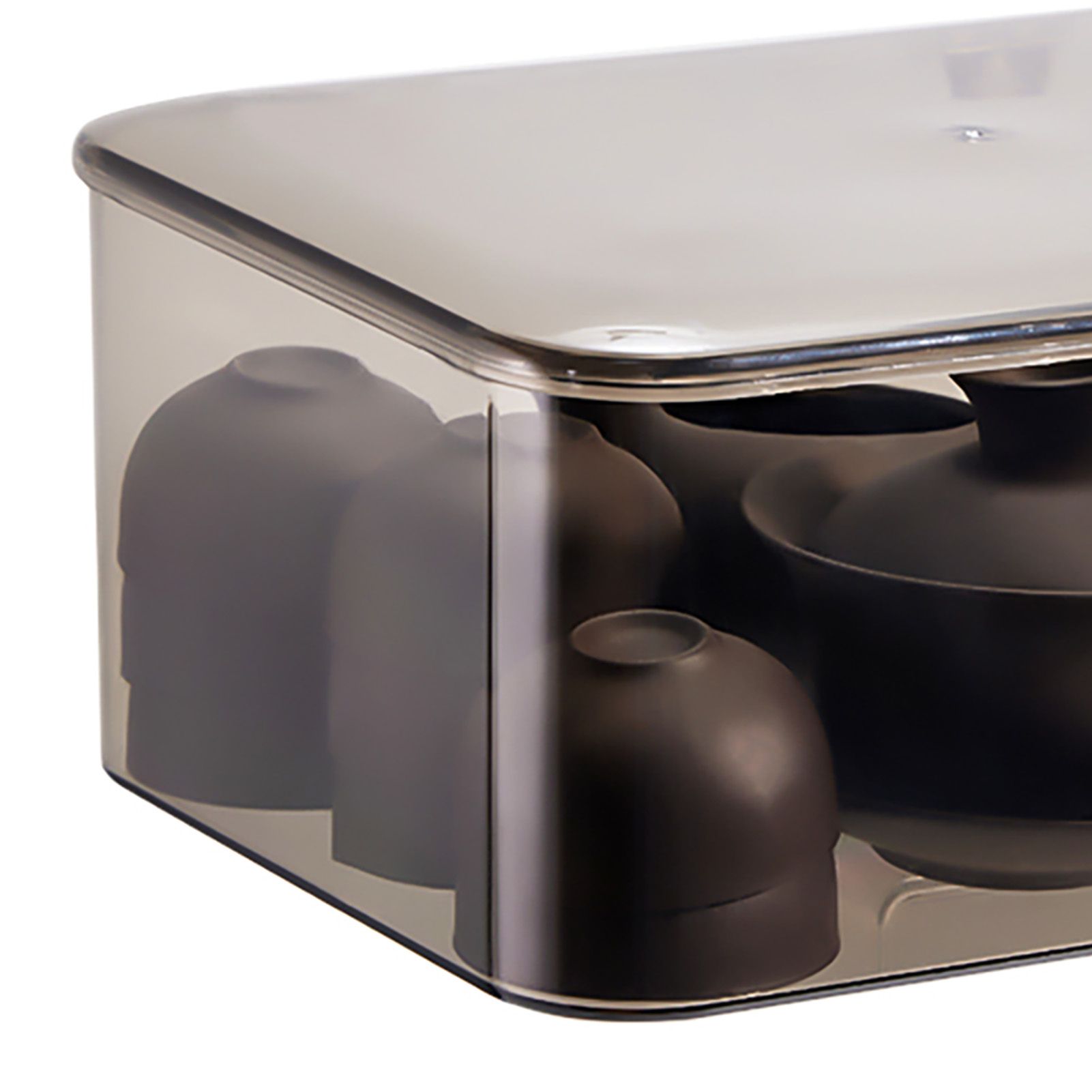 Tea Set Storage Box Transparent Storage Container Large Capacity Multifunction view 7
