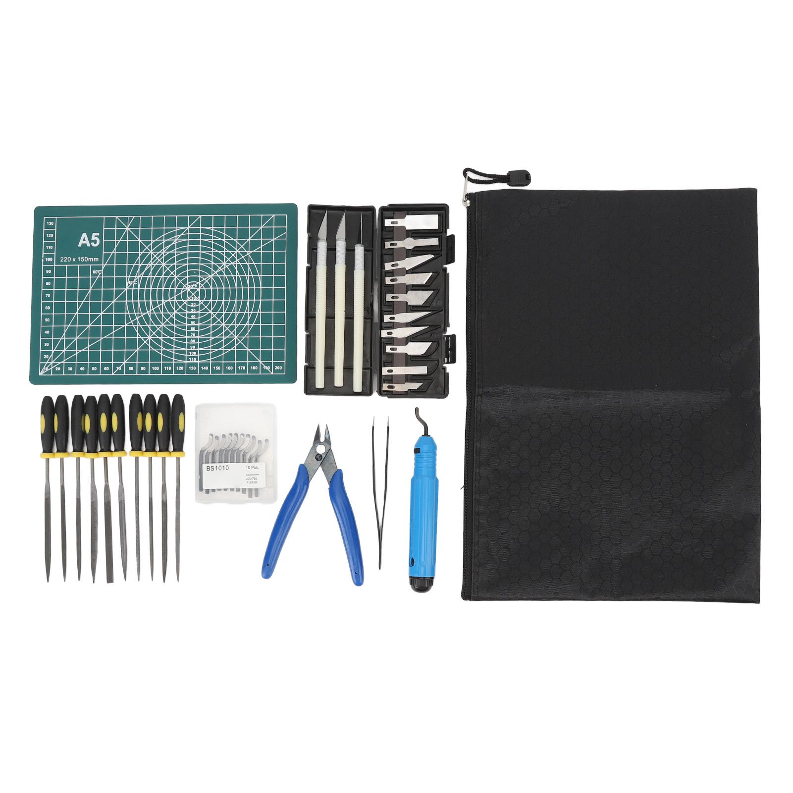 3D Print Tool Kit Includes Debur Tool Pliers Tweezers Cutting Board 3D view 3