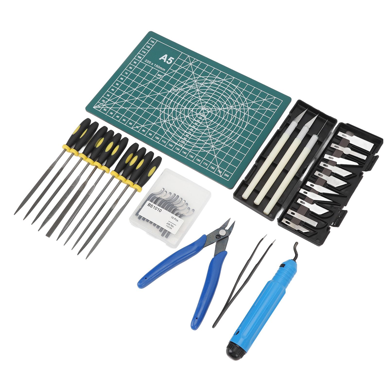 3D Print Tool Kit Includes Debur Tool Pliers Tweezers Cutting Board 3D view 4