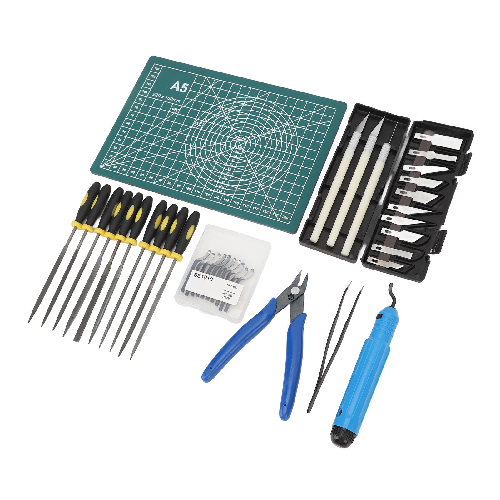 3D Print Tool Kit Includes Debur Tool Pliers Tweezers Cutting Board 3D view 6