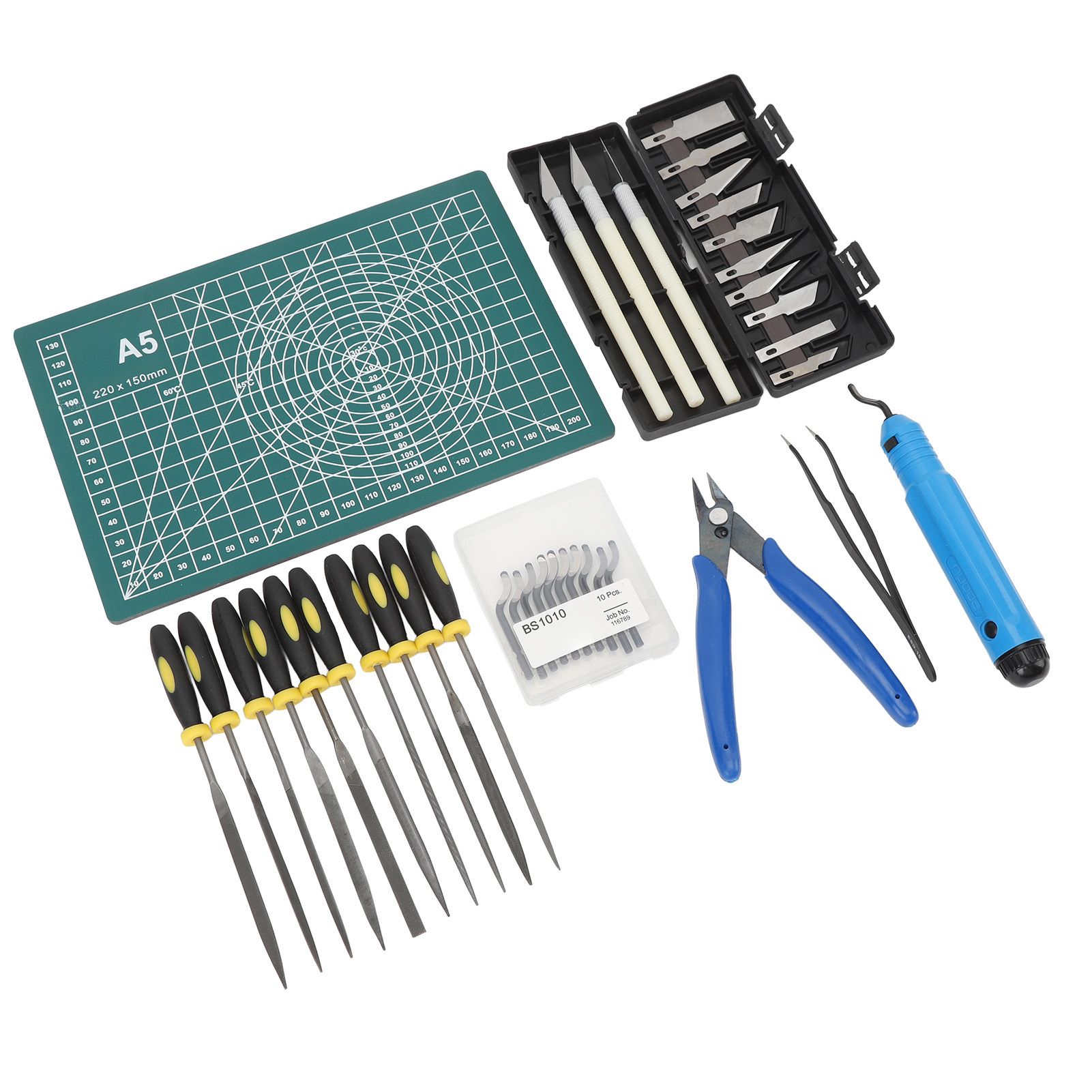3D Print Tool Kit Includes Debur Tool Pliers Tweezers Cutting Board 3D view 8