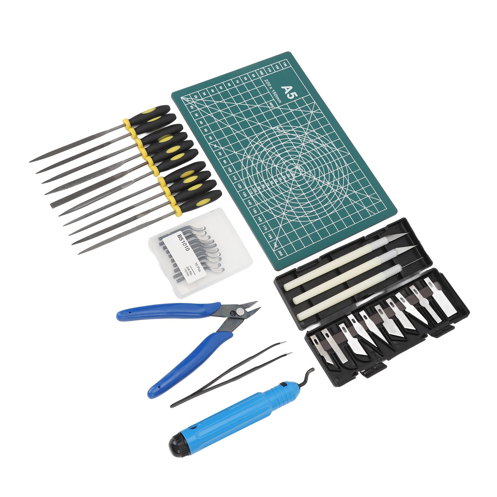 3D Print Tool Kit Includes Debur Tool Pliers Tweezers Cutting Board 3D view 12