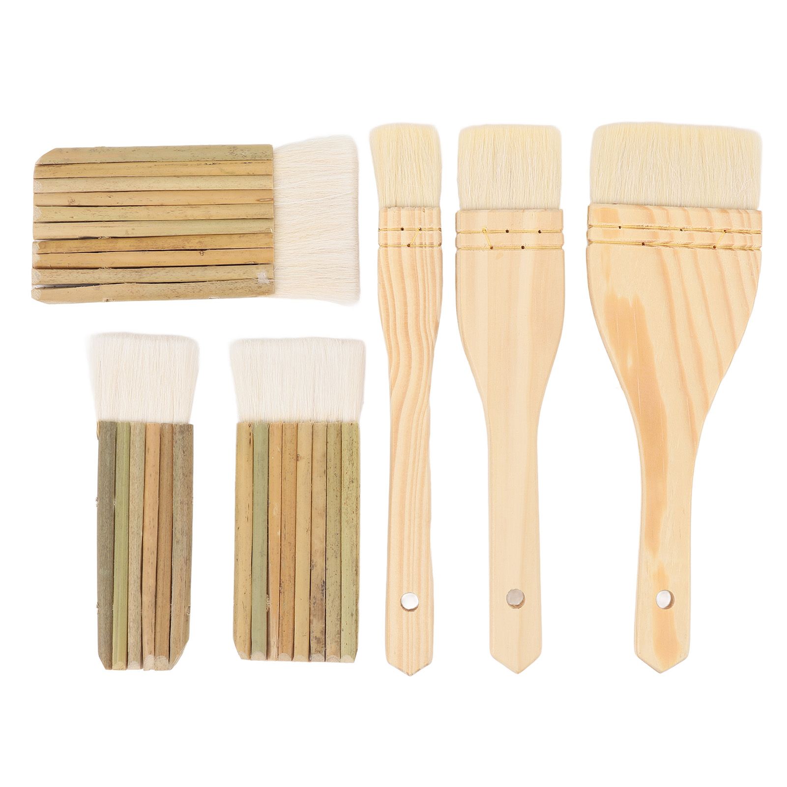 6pcs Pottery Glaze Brushes Professional Paint Brush Artist Painting Brushes view 3
