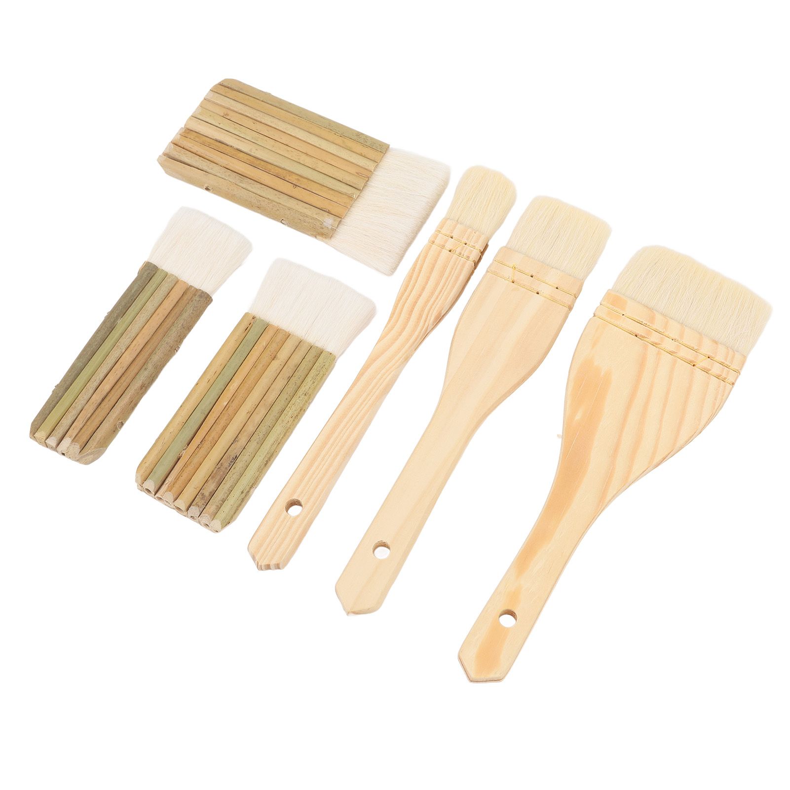 6pcs Pottery Glaze Brushes Professional Paint Brush Artist Painting Brushes view 4