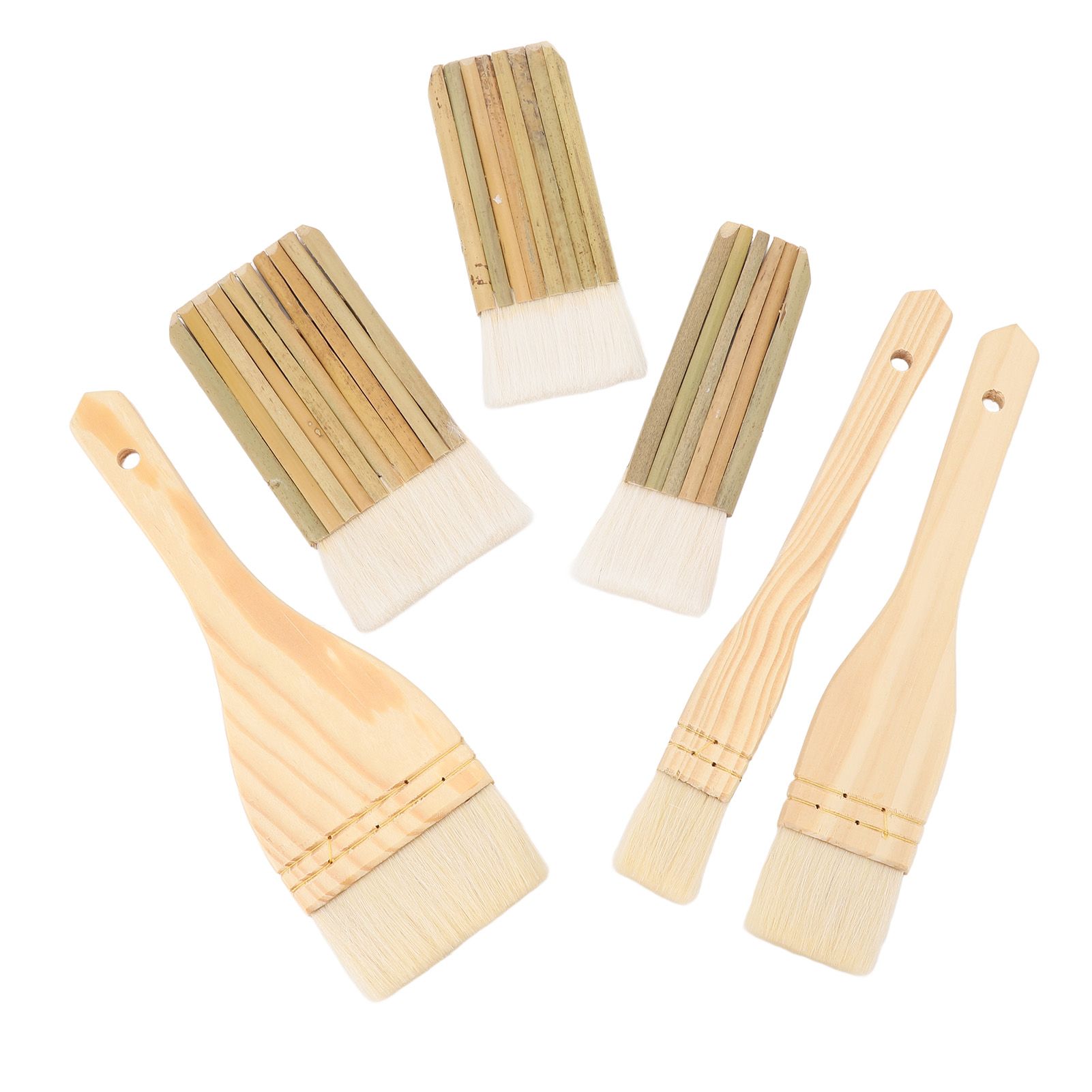 6pcs Pottery Glaze Brushes Professional Paint Brush Artist Painting Brushes view 10