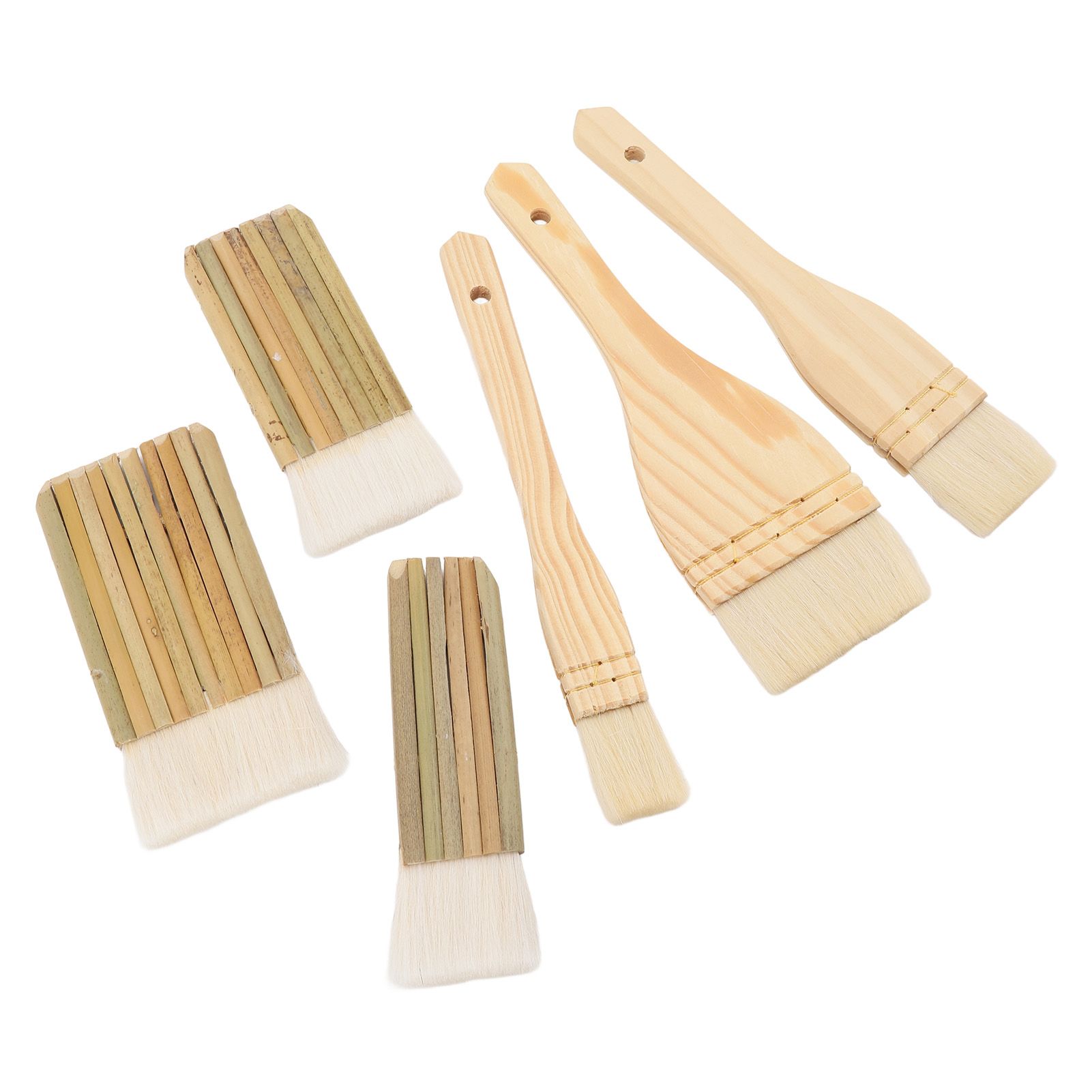 6pcs Pottery Glaze Brushes Professional Paint Brush Artist Painting Brushes view 11