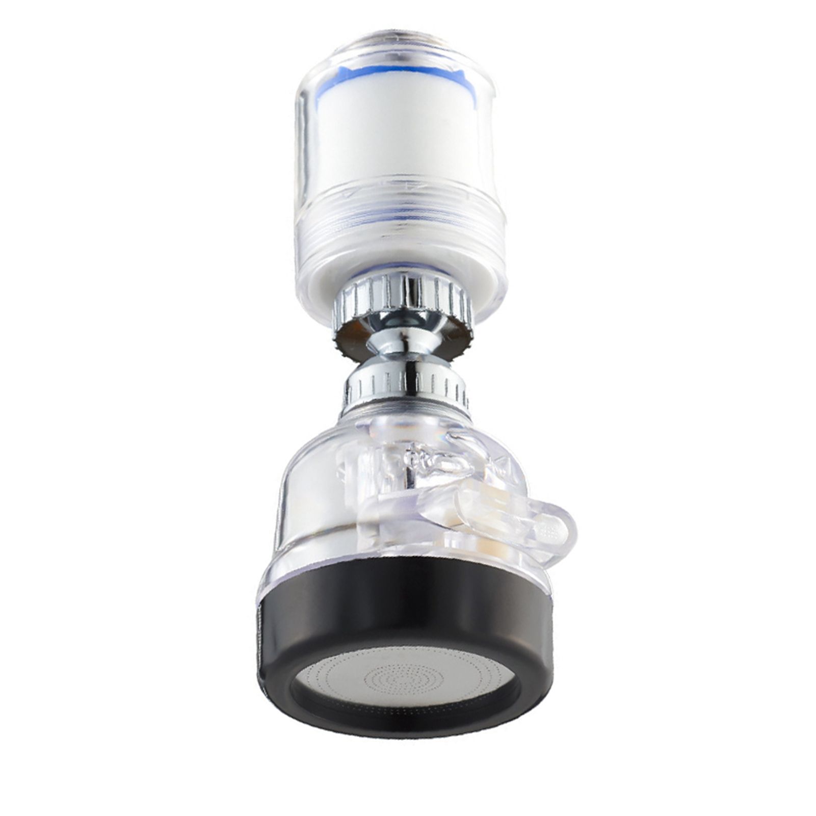 Kitchen Sink Faucet Filter Prevents Spatter Electroplating 3 Levels Adjustable view 2