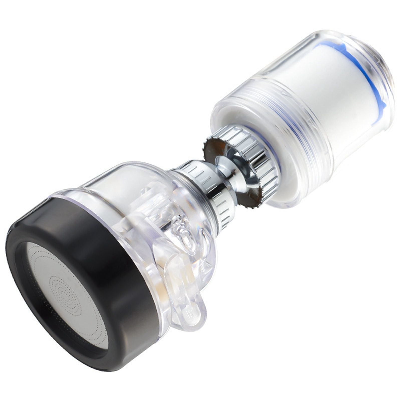 Kitchen Sink Faucet Filter Prevents Spatter Electroplating 3 Levels Adjustable view 4