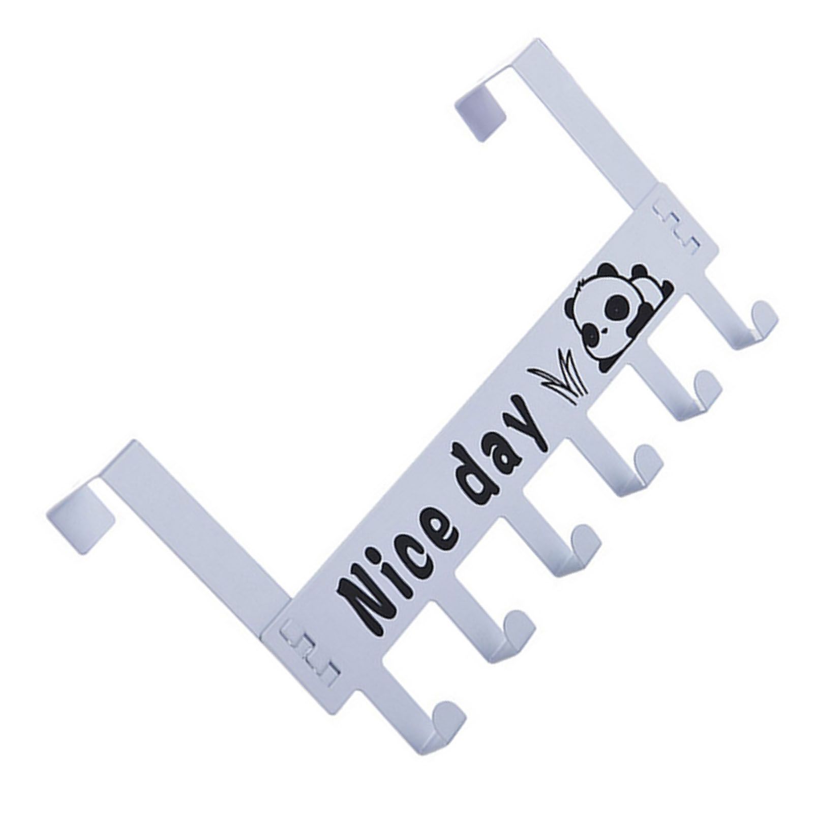 6 Hooks Over The Door Hooks Strong Load Bearing Capacity Space Saving Metal