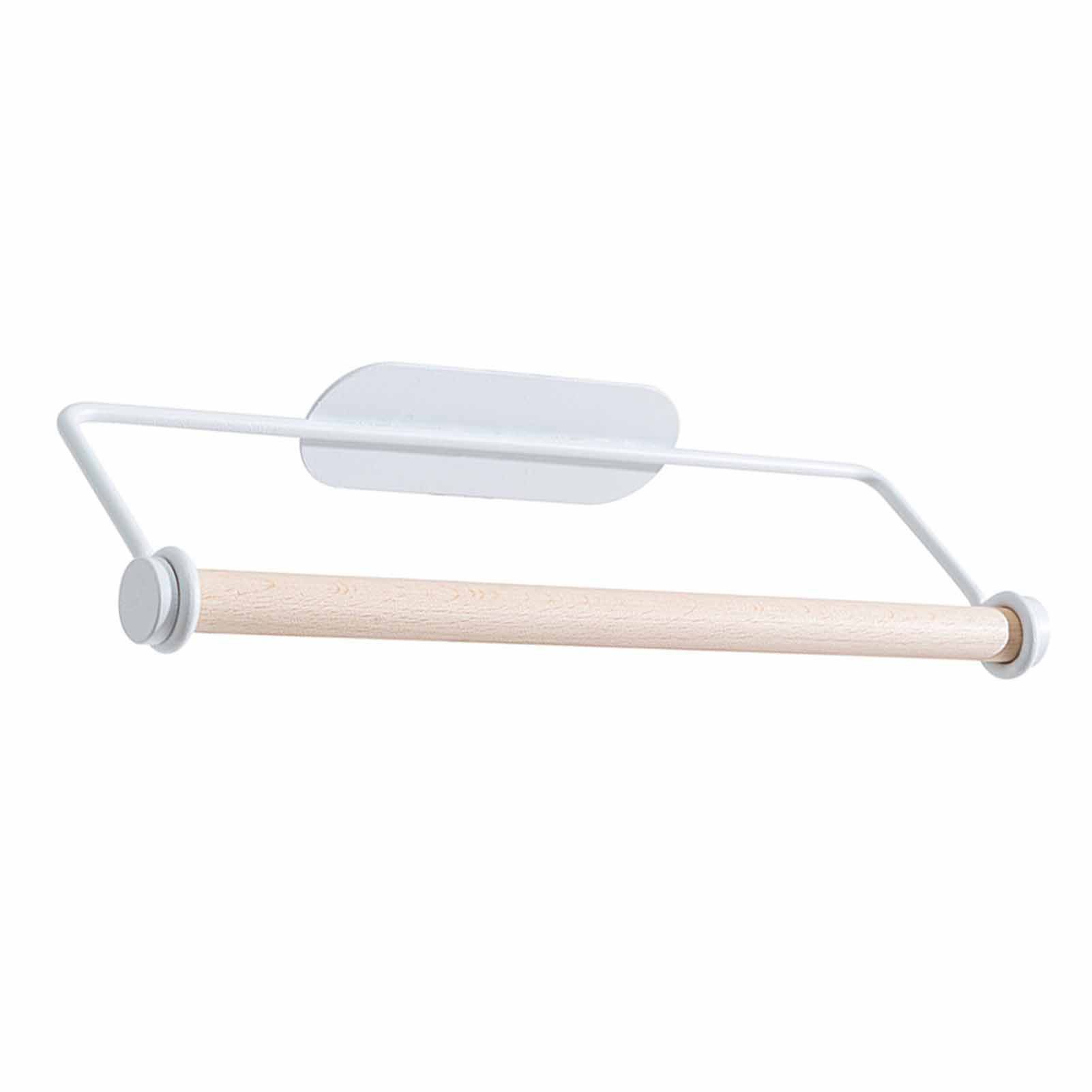 Paper Towel Holder Punch Free Multifunctional Iron Wall Mounted Cling Film view 4