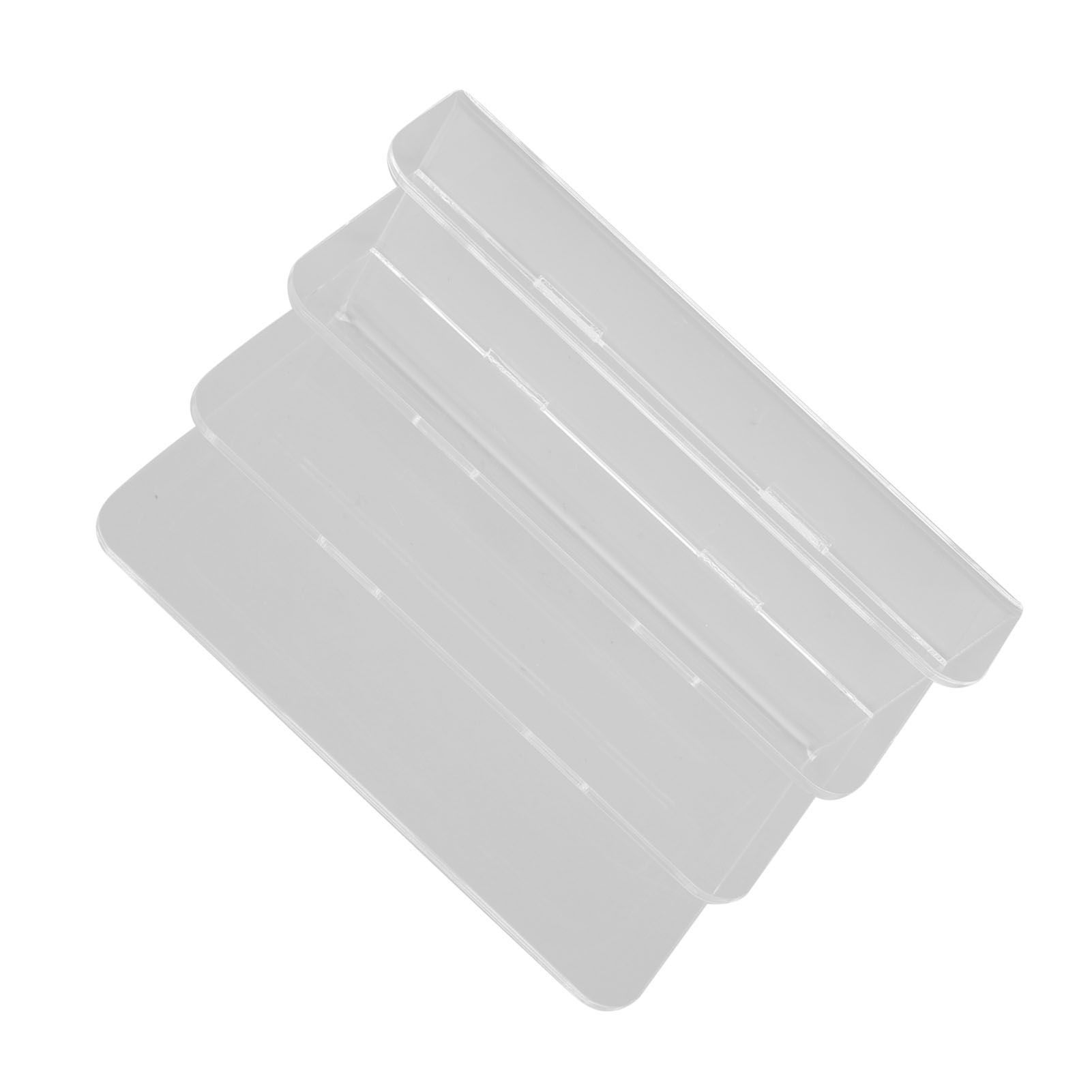 3 Compartments Mail Organizer Letter Holder Transparent Acrylic Vertical File view 12