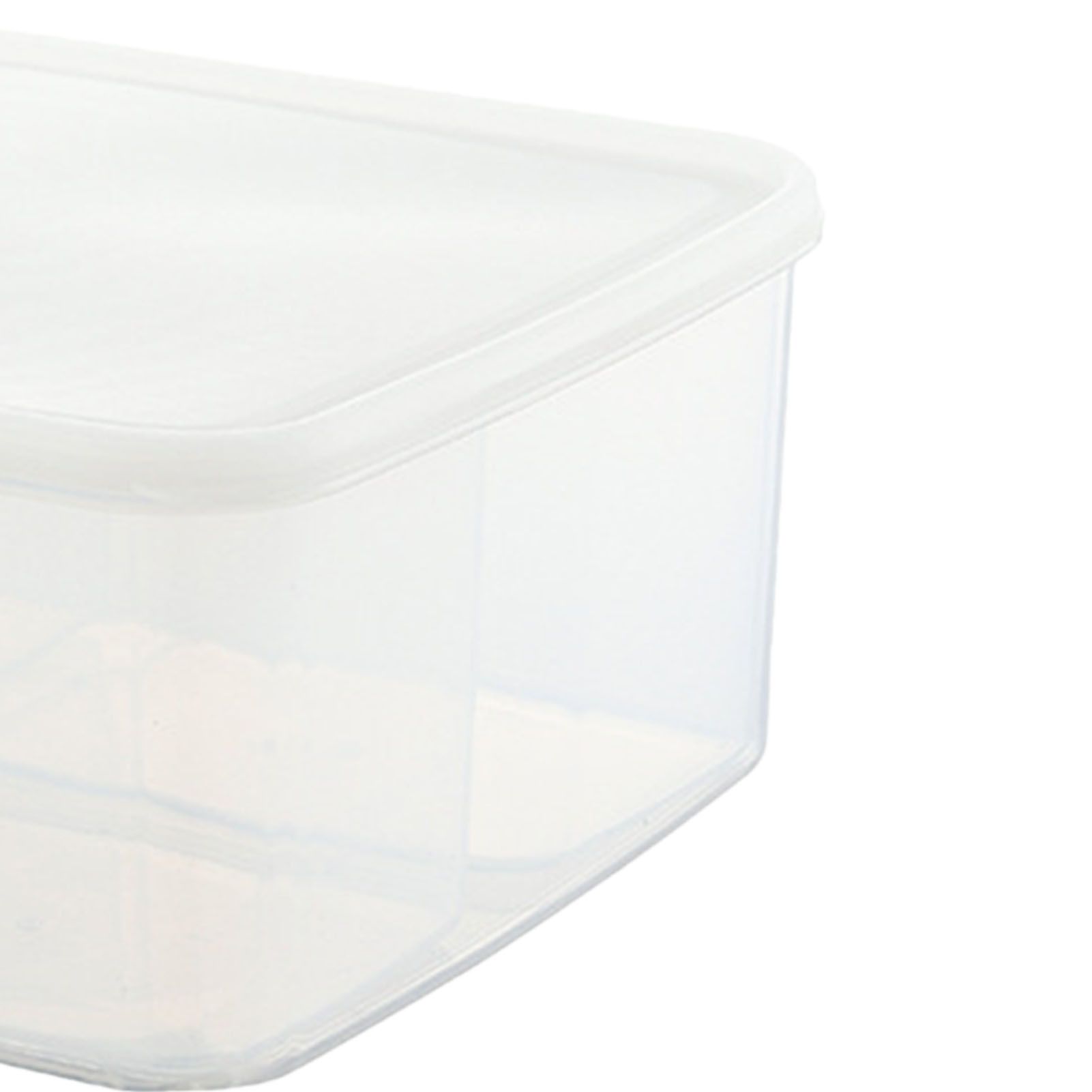Food Storage Container with Lid Transparent Airtight Versatile Fridge Food view 2