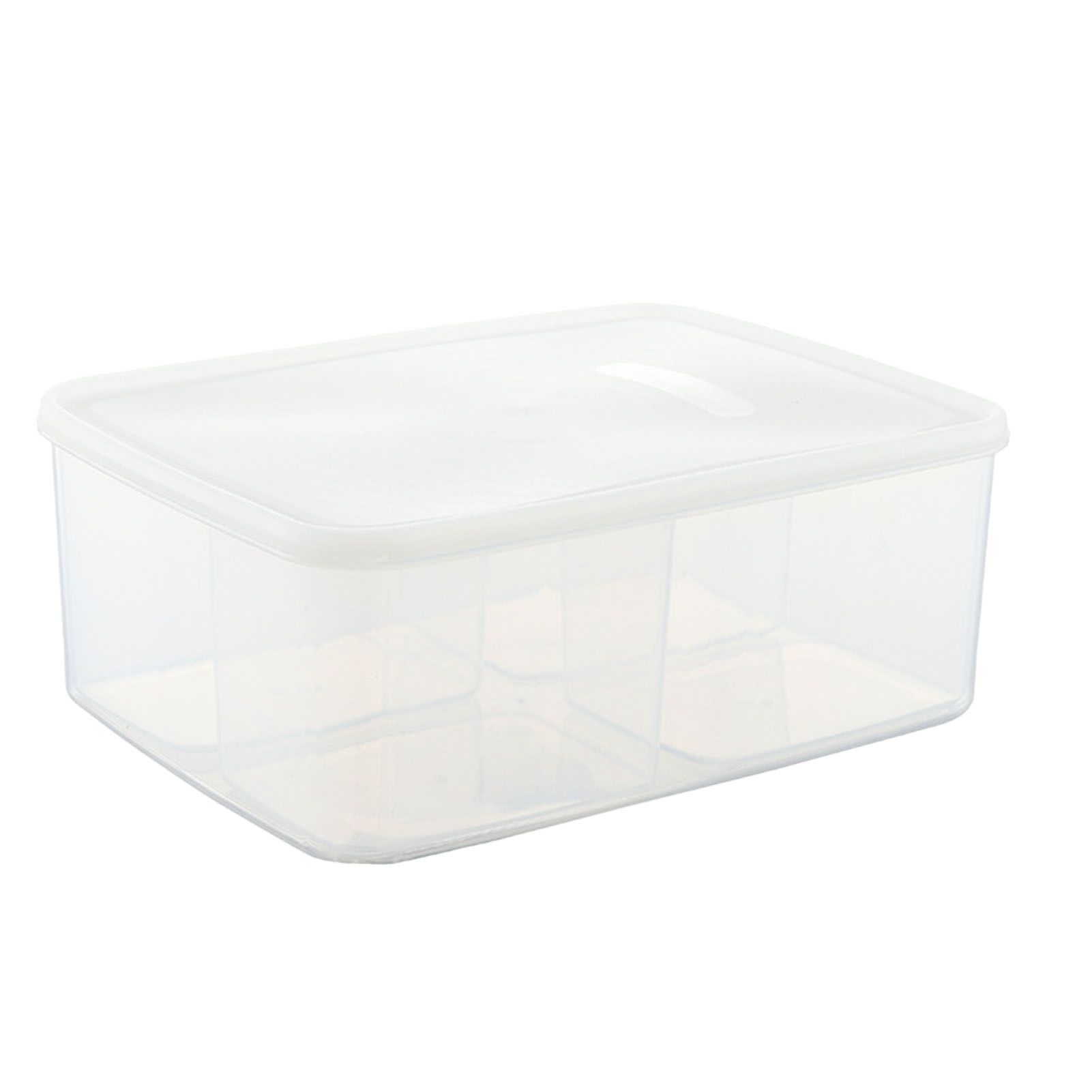 Food Storage Container with Lid Transparent Airtight Versatile Fridge Food view 3