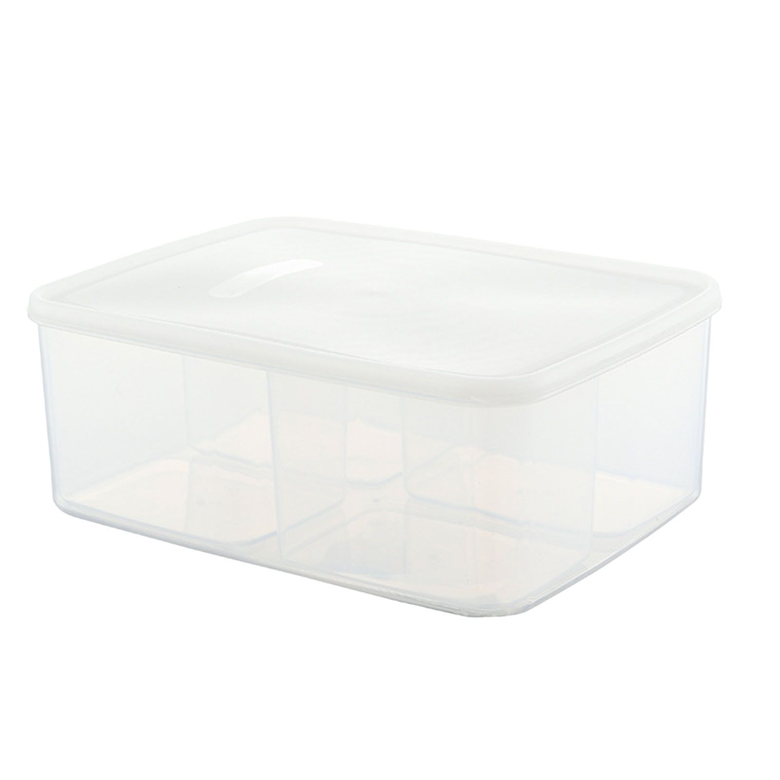 Food Storage Container with Lid Transparent Airtight Versatile Fridge Food view 4