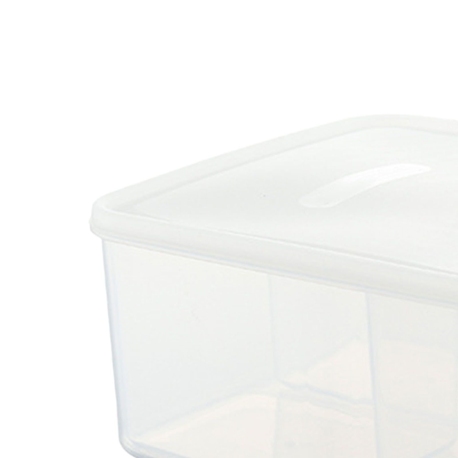 Food Storage Container with Lid Transparent Airtight Versatile Fridge Food view 5