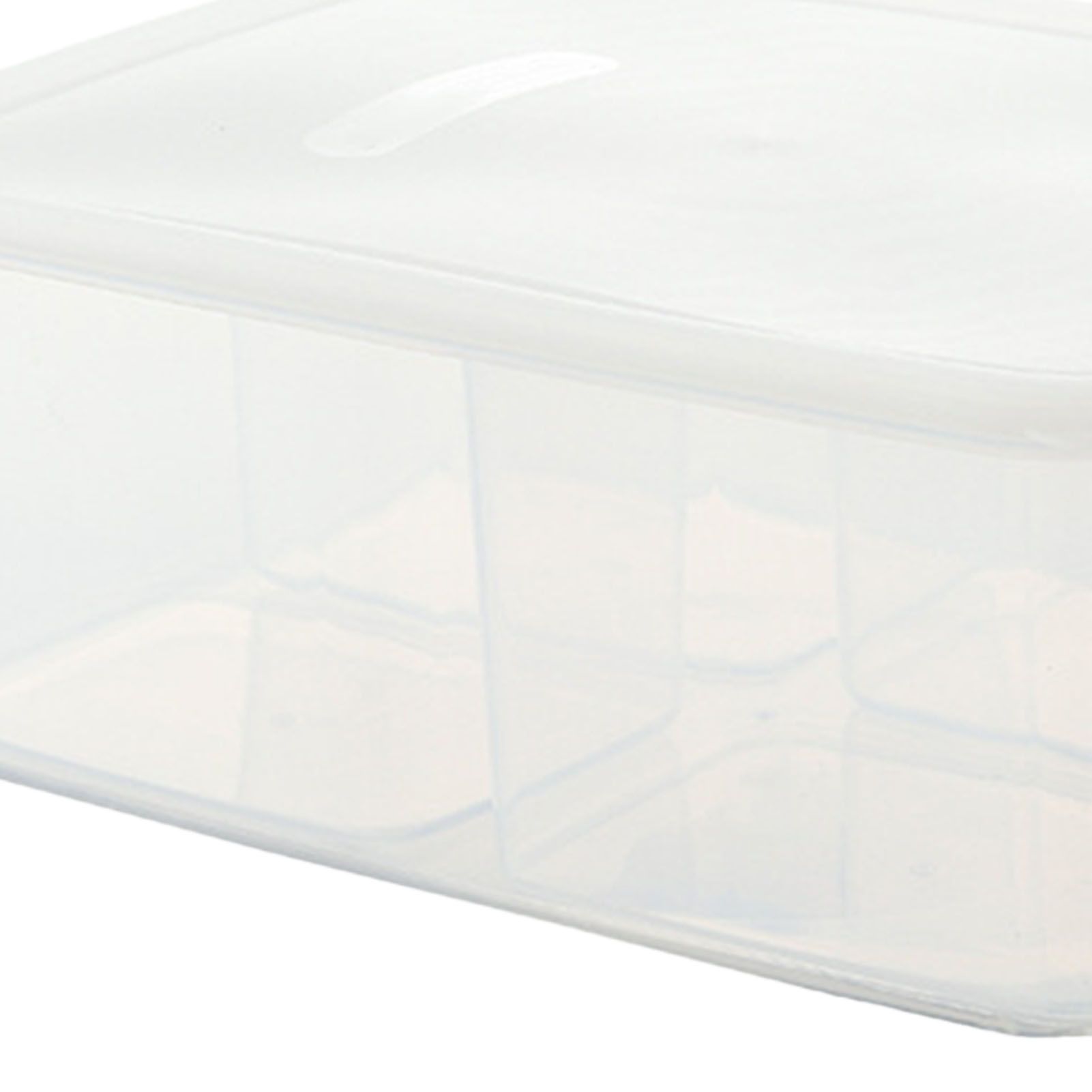 Food Storage Container with Lid Transparent Airtight Versatile Fridge Food view 7