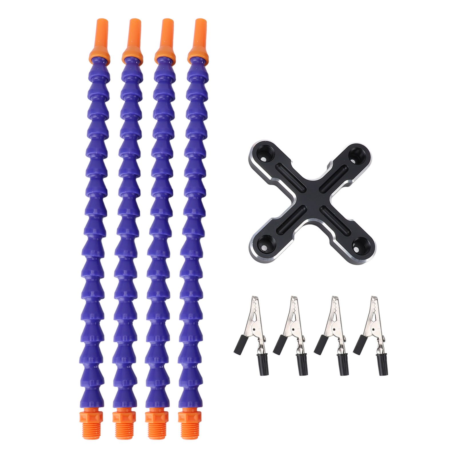 Soldering Helping Hands 4 Flexible Arms Aluminum Alloy Base Third Hand Tools view 3