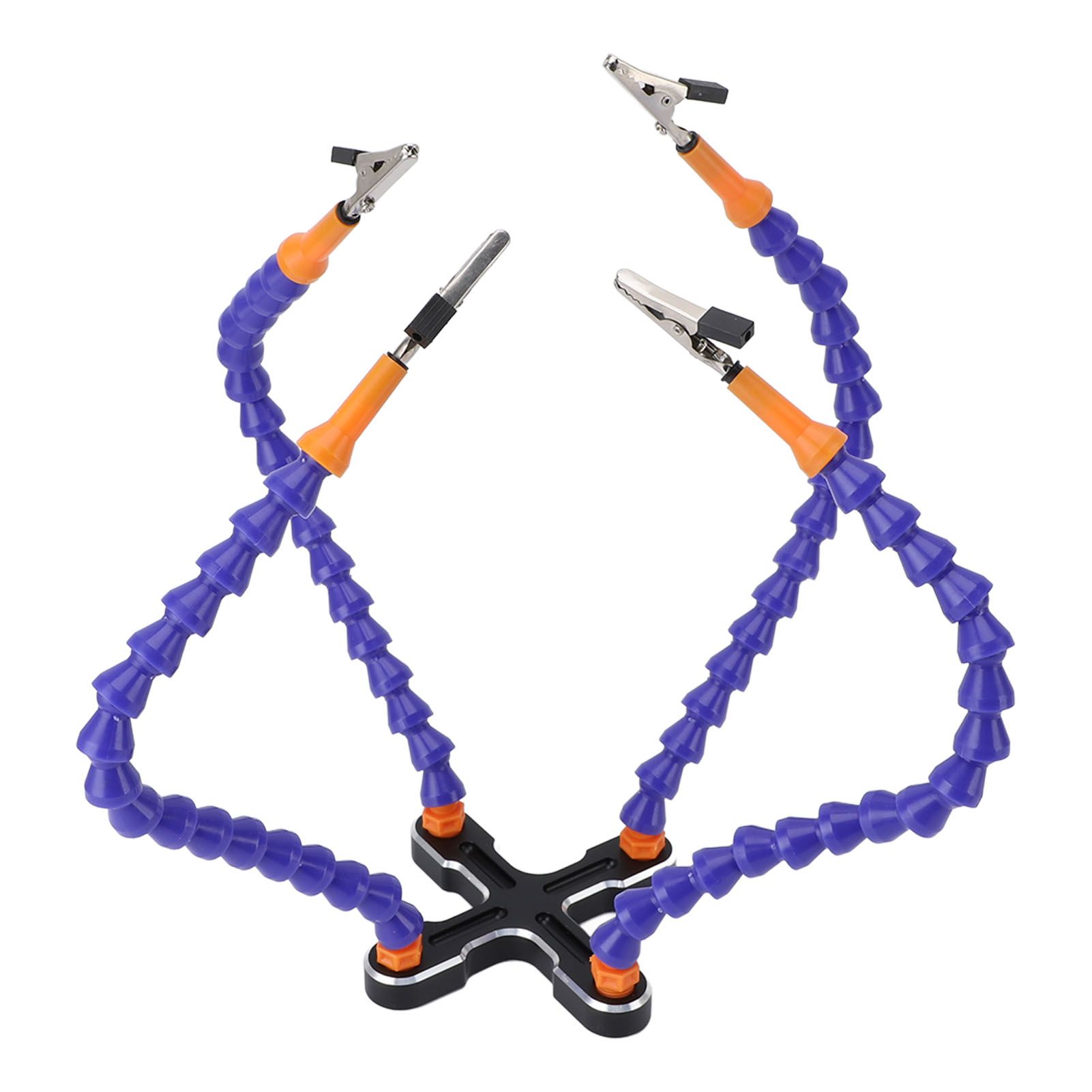 Soldering Helping Hands 4 Flexible Arms Aluminum Alloy Base Third Hand Tools view 4