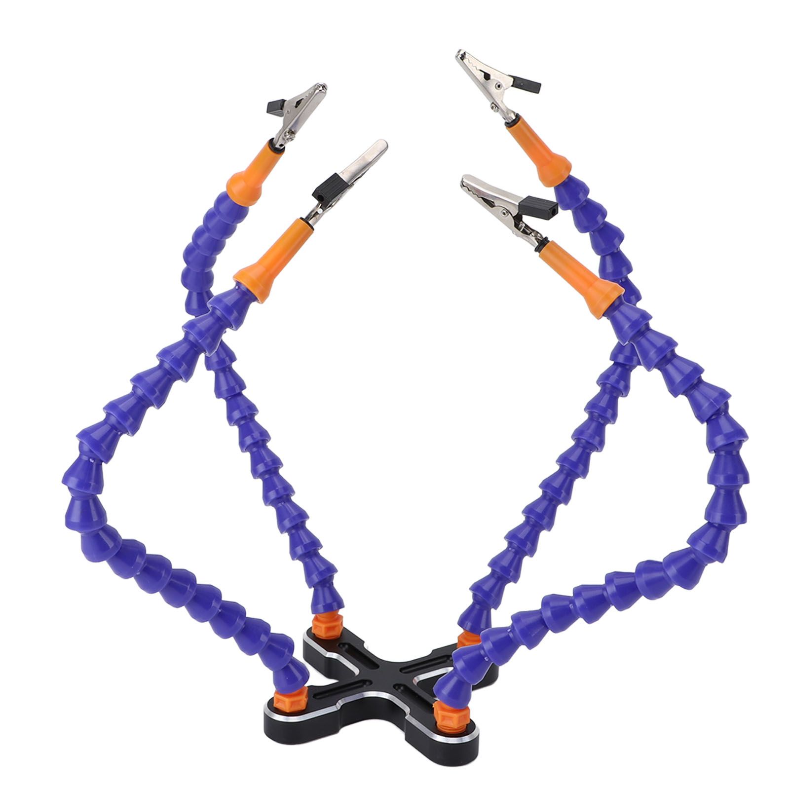 Soldering Helping Hands 4 Flexible Arms Aluminum Alloy Base Third Hand Tools view 6