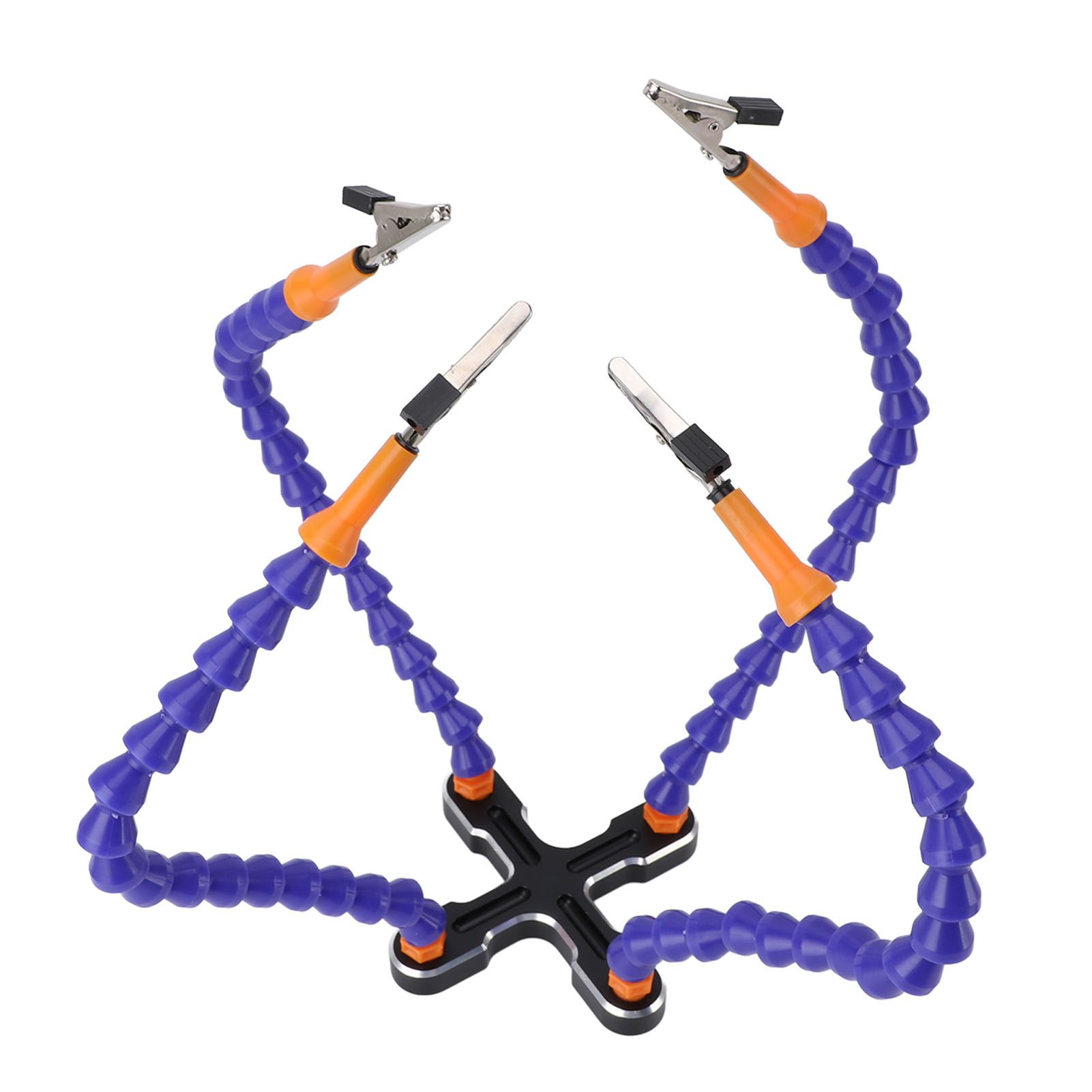 Soldering Helping Hands 4 Flexible Arms Aluminum Alloy Base Third Hand Tools view 8