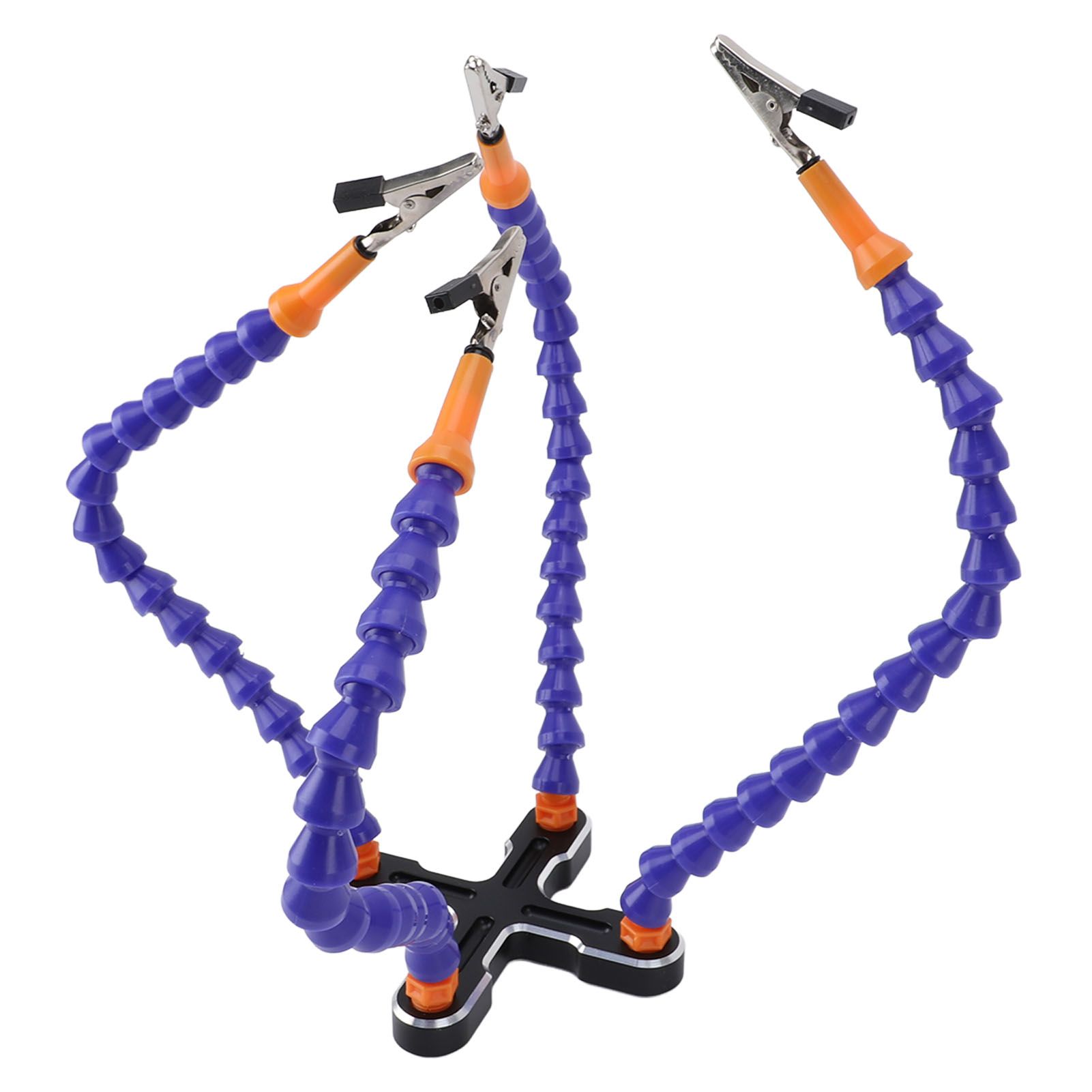 Soldering Helping Hands 4 Flexible Arms Aluminum Alloy Base Third Hand Tools view 9