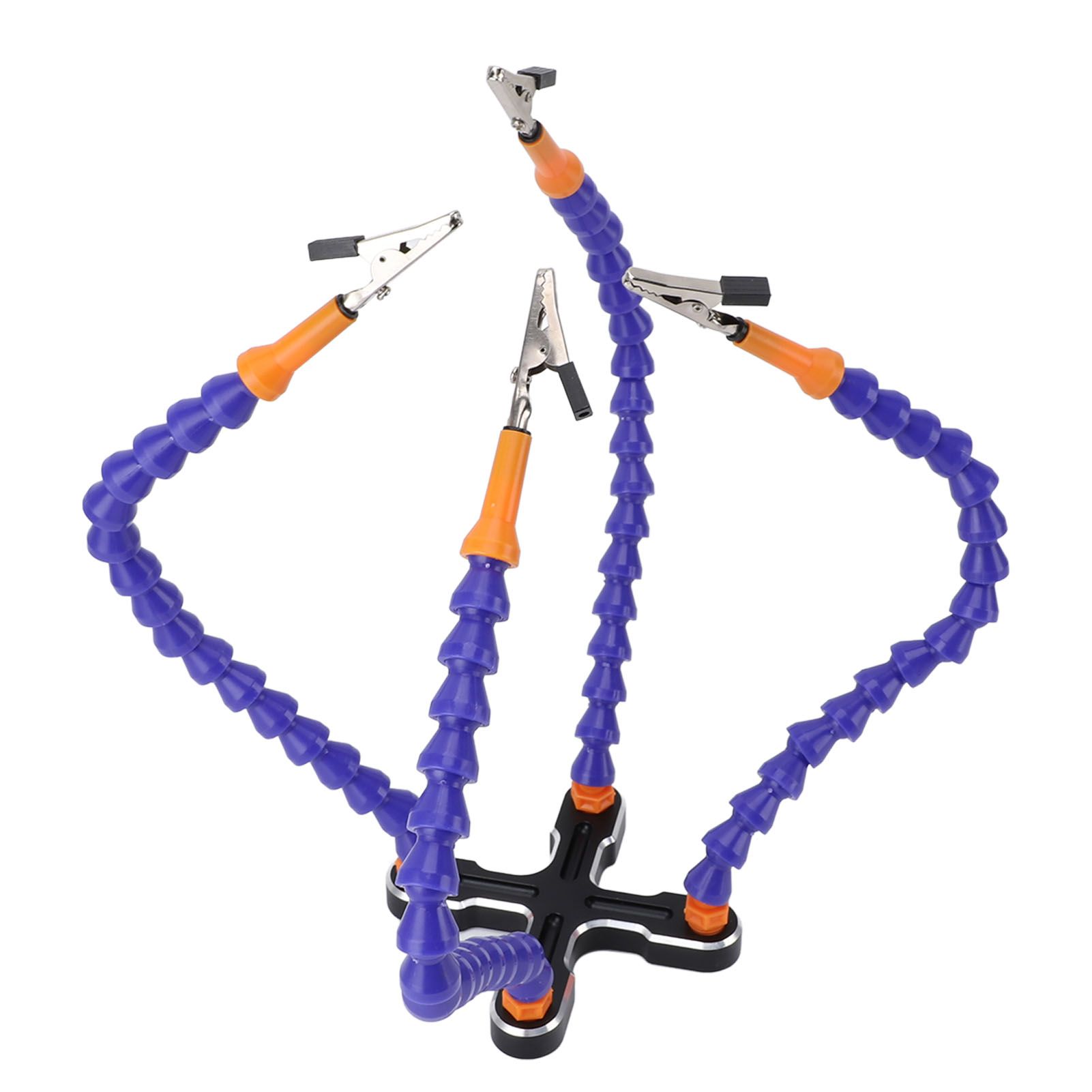 Soldering Helping Hands 4 Flexible Arms Aluminum Alloy Base Third Hand Tools view 10