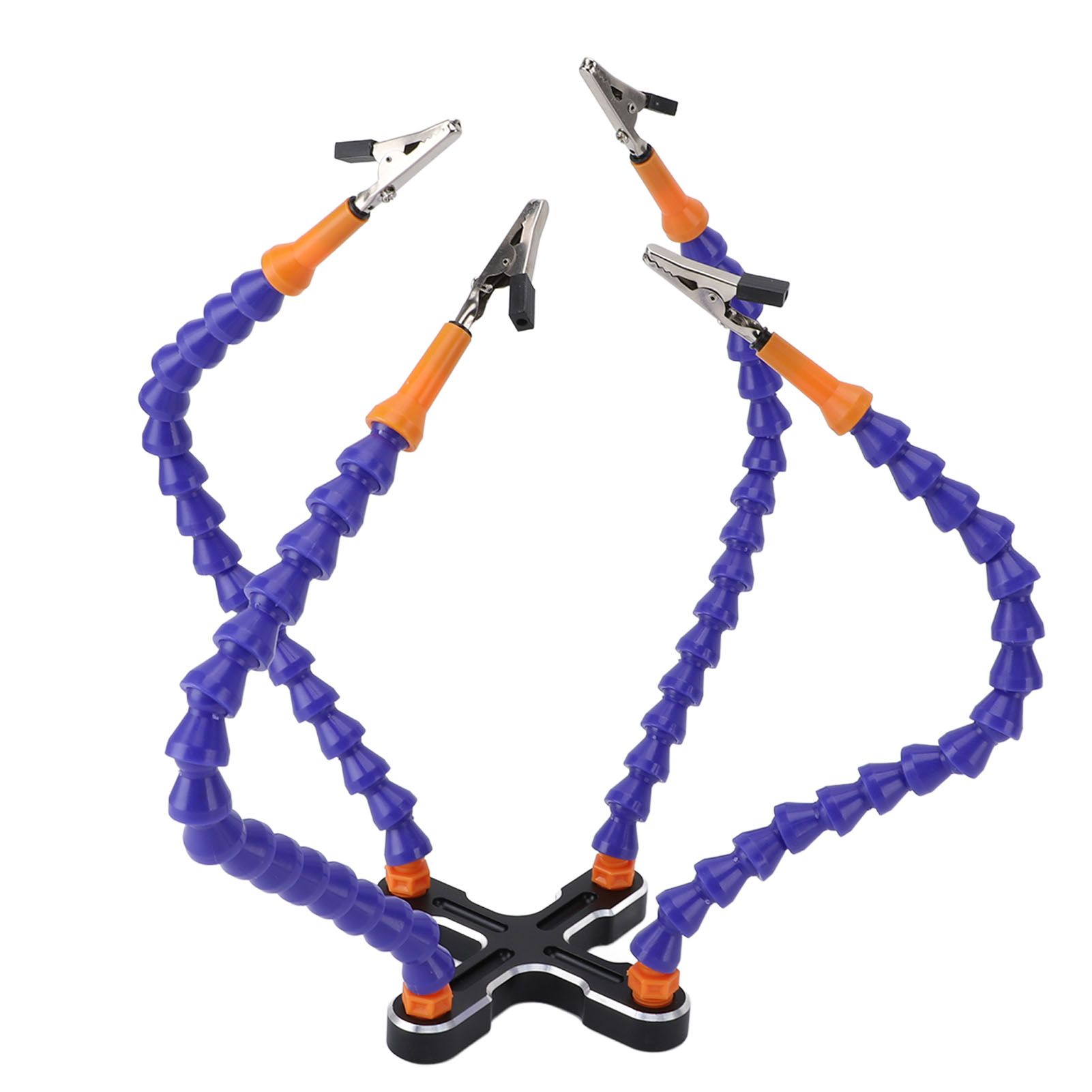 Soldering Helping Hands 4 Flexible Arms Aluminum Alloy Base Third Hand Tools view 12