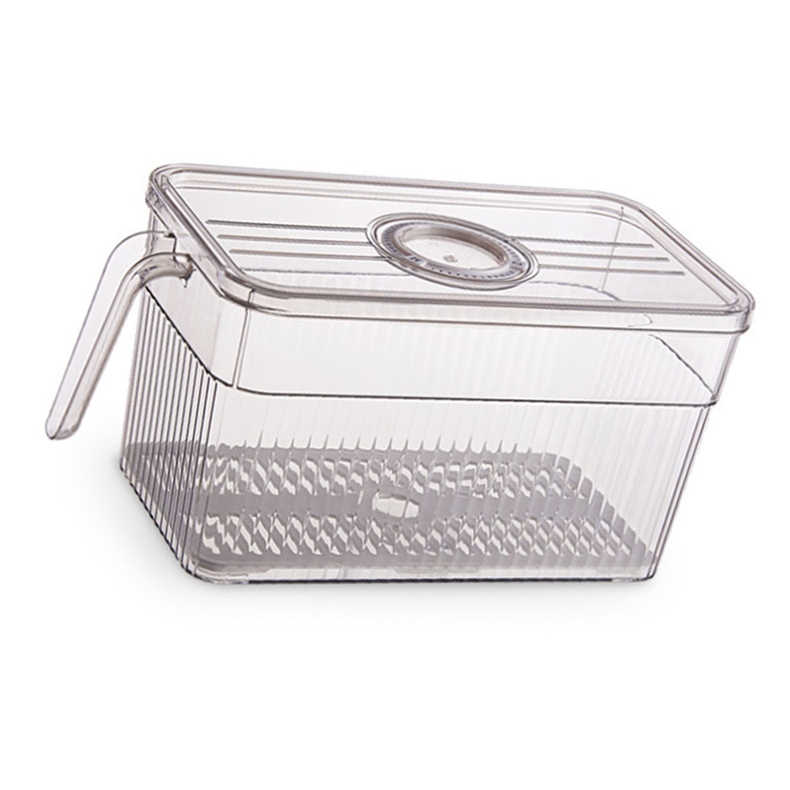 Fridge Food Storage Container with Handle Large Capacity Transparent view 6
