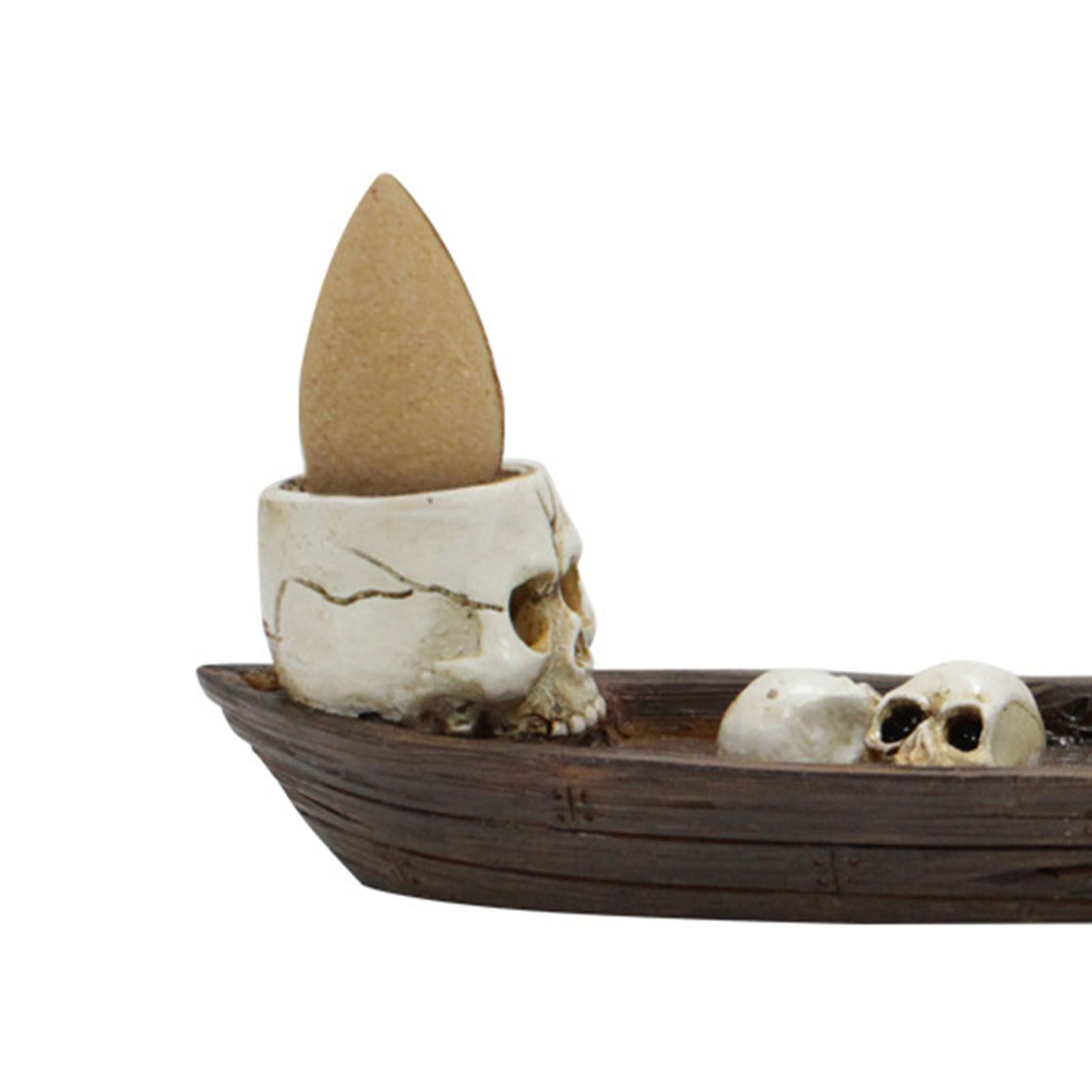 Skeleton Boat Incense Burner Holder Creative Incense Ash Catcher Tray Incense view 2