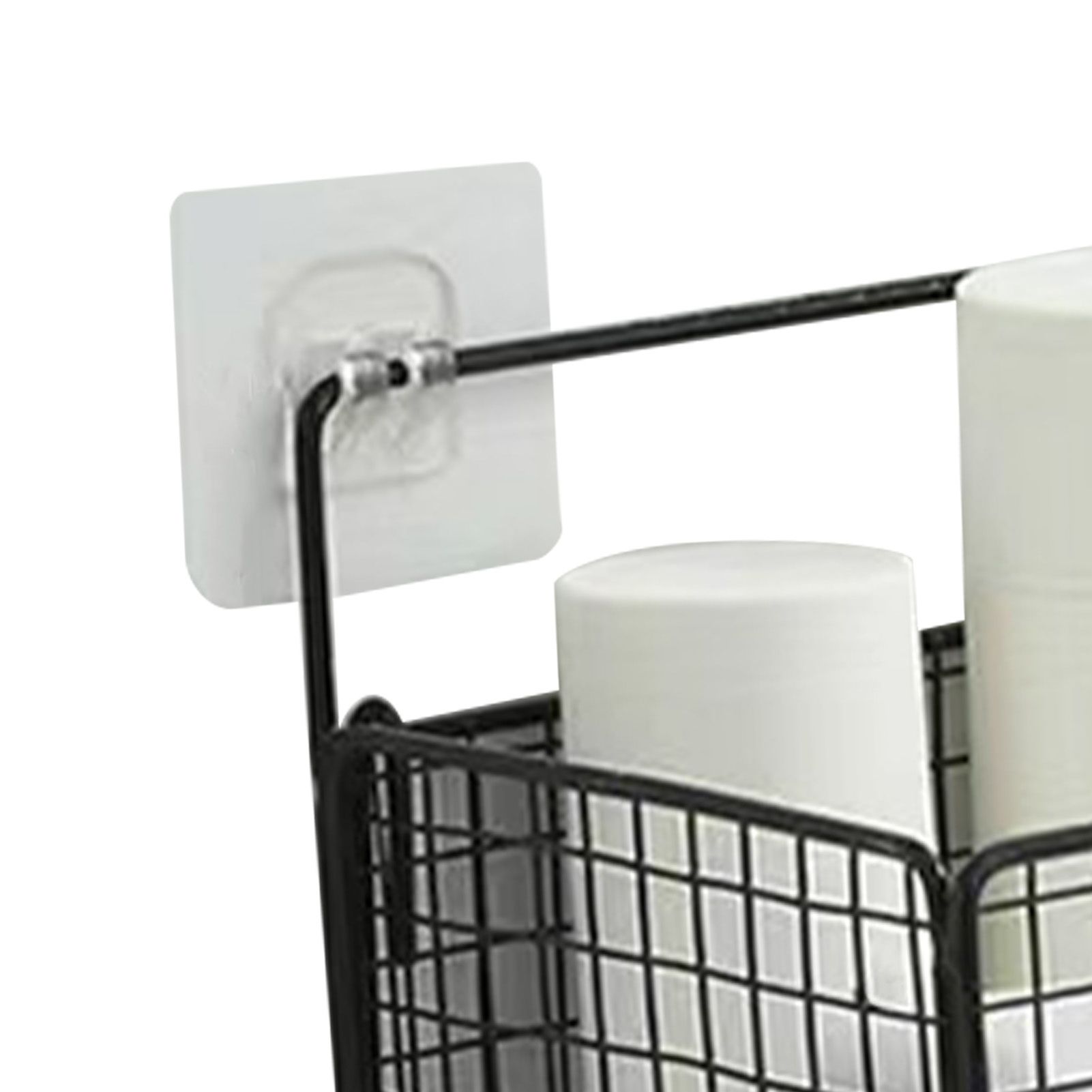 Wall Mount Storage Basket Multifunctional Iron Wall Hanging Organizer Rack view 7