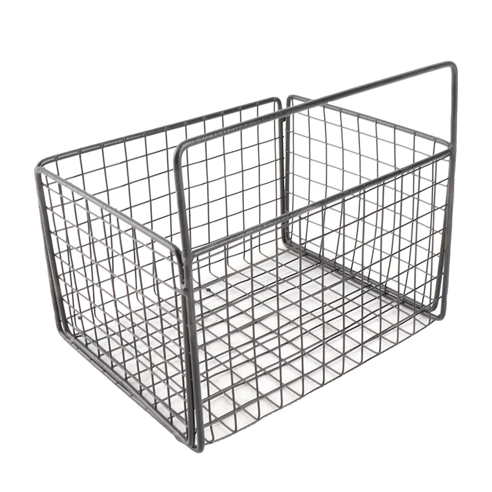 Kitchen Wall Basket Single Metal Large Capacity Space Saving Wall Mounted view 4