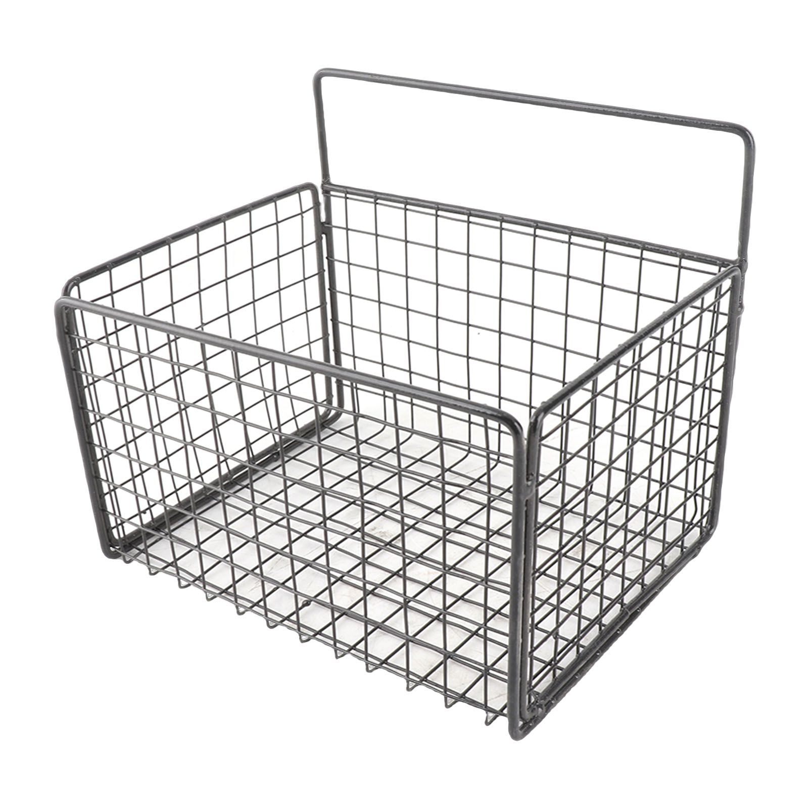 Kitchen Wall Basket Single Metal Large Capacity Space Saving Wall Mounted view 6
