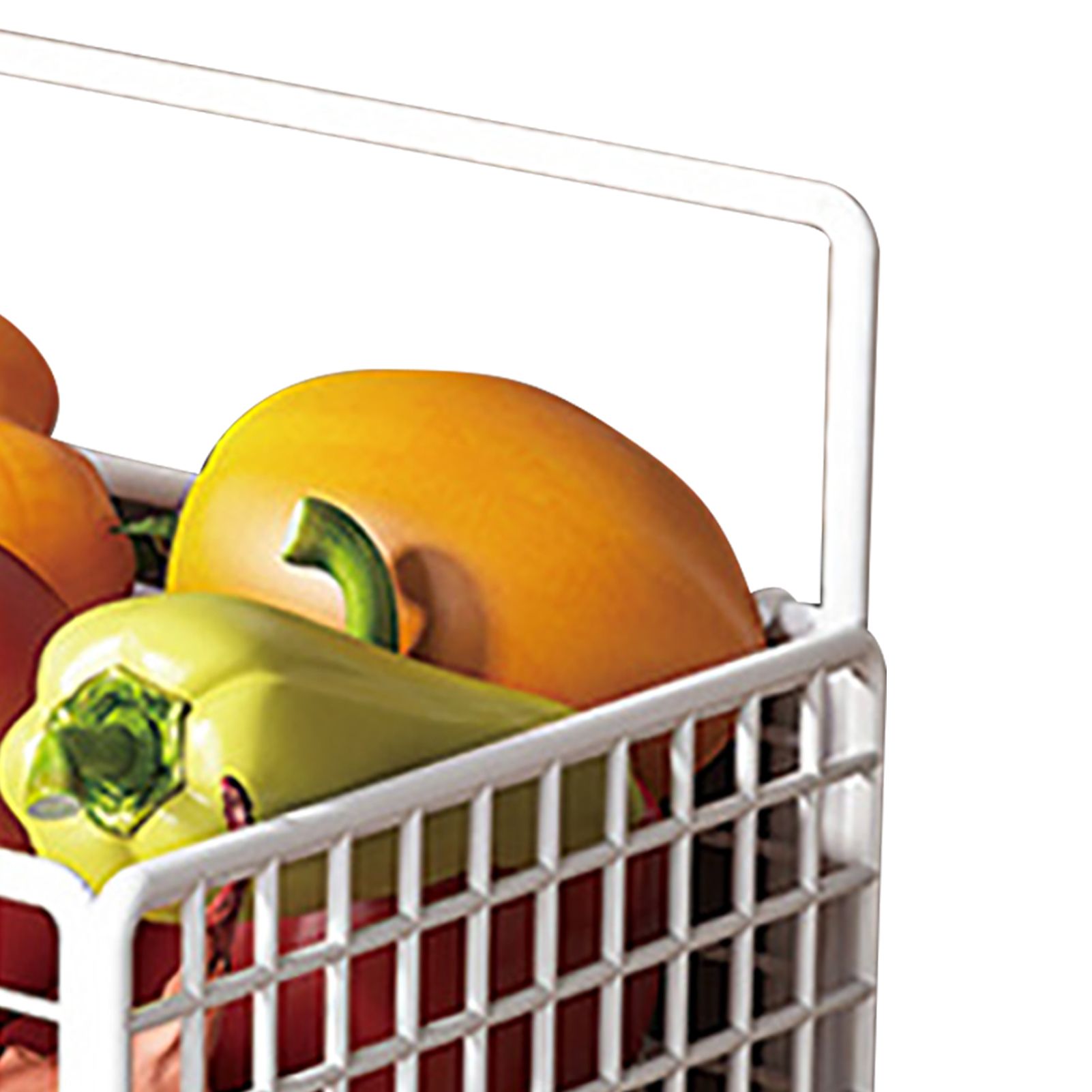 Kitchen Wall Basket Single Metal Large Capacity Space Saving Wall Mounted view 2
