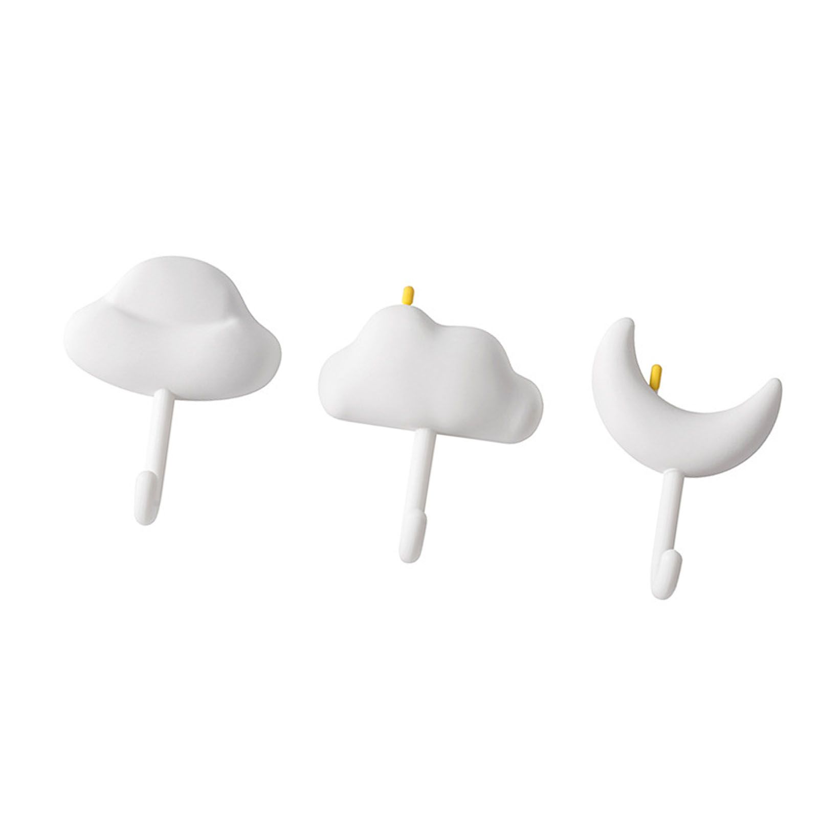 3pcs Cute Hooks Strong Load Bearing Adhesive Coat Wall Hooks for Kitchen view 5