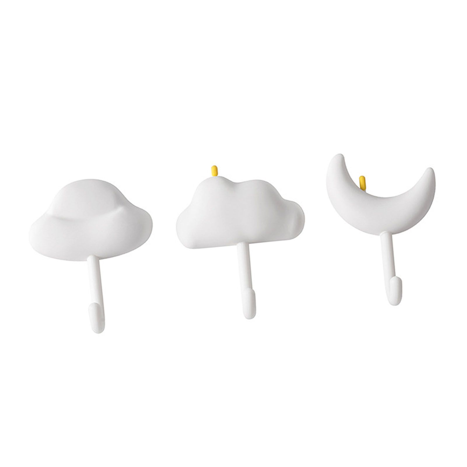 3pcs Cute Hooks Strong Load Bearing Adhesive Coat Wall Hooks for Kitchen view 6