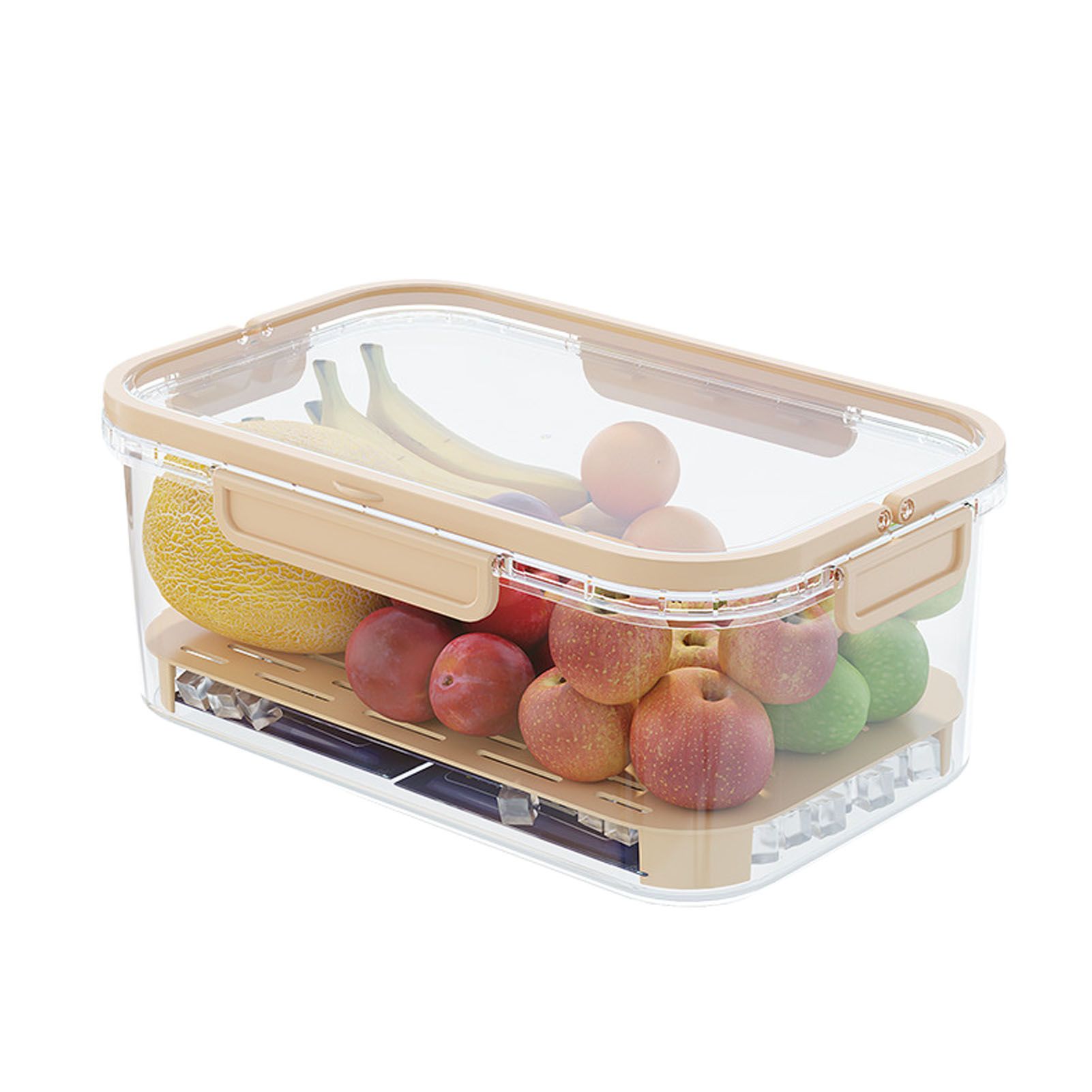 Portable Crisper Box Multipurpose Large Capacity Rectangular Food Grade view 3