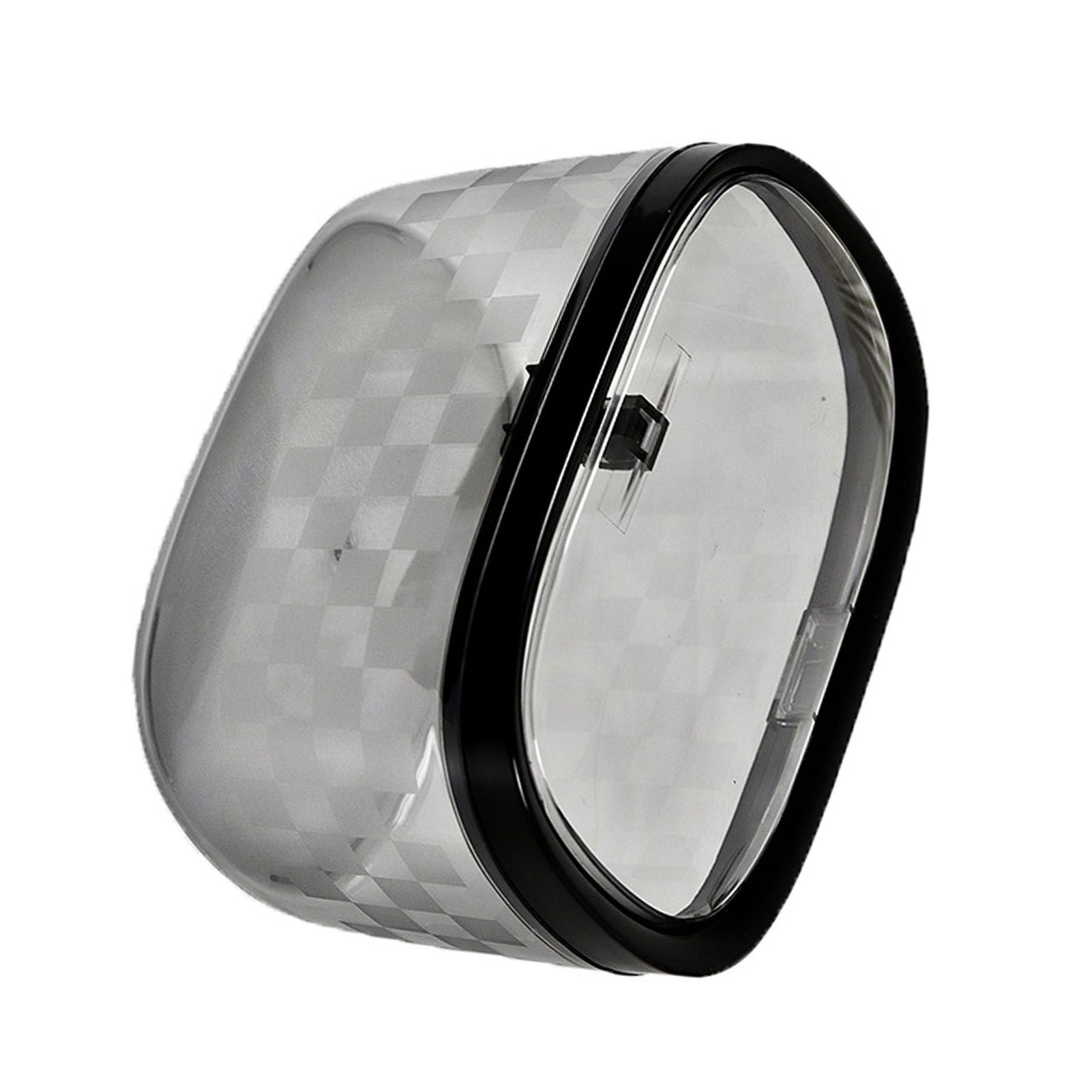 Desktop Trash Can Plastic Press Desktop Trash Can Car Bedroom Transparent — image 1