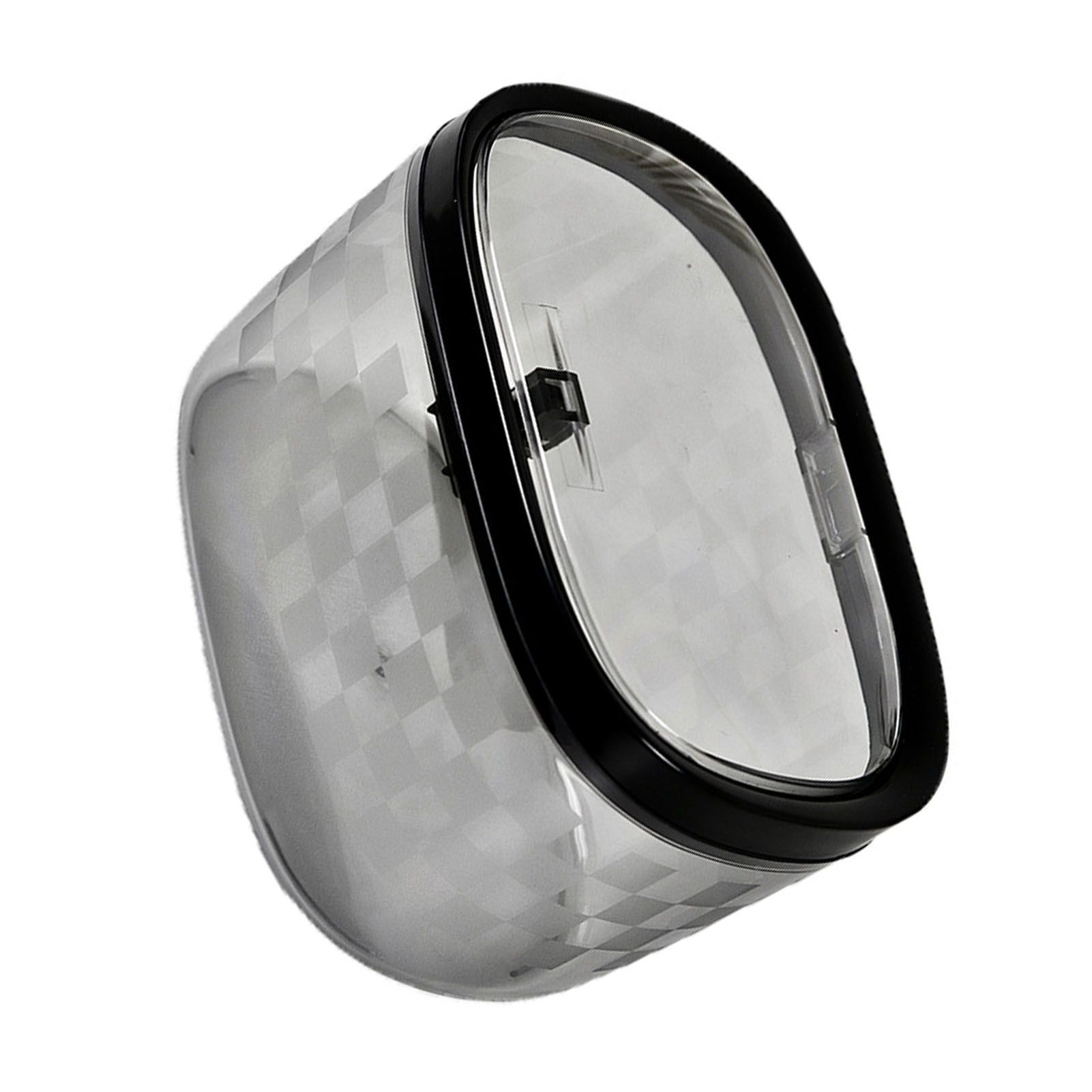 Desktop Trash Can Plastic Press Desktop Trash Can Car Bedroom Transparent view 4