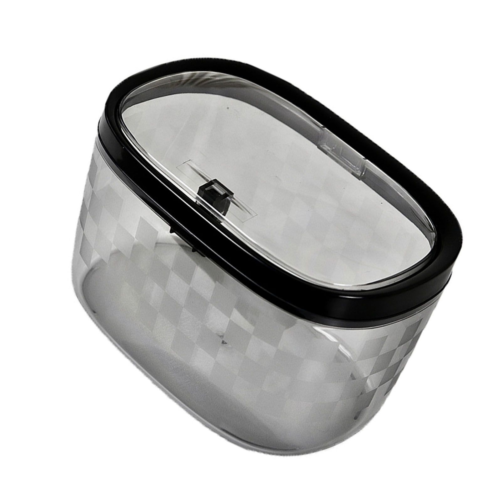 Desktop Trash Can Plastic Press Desktop Trash Can Car Bedroom Transparent view 6