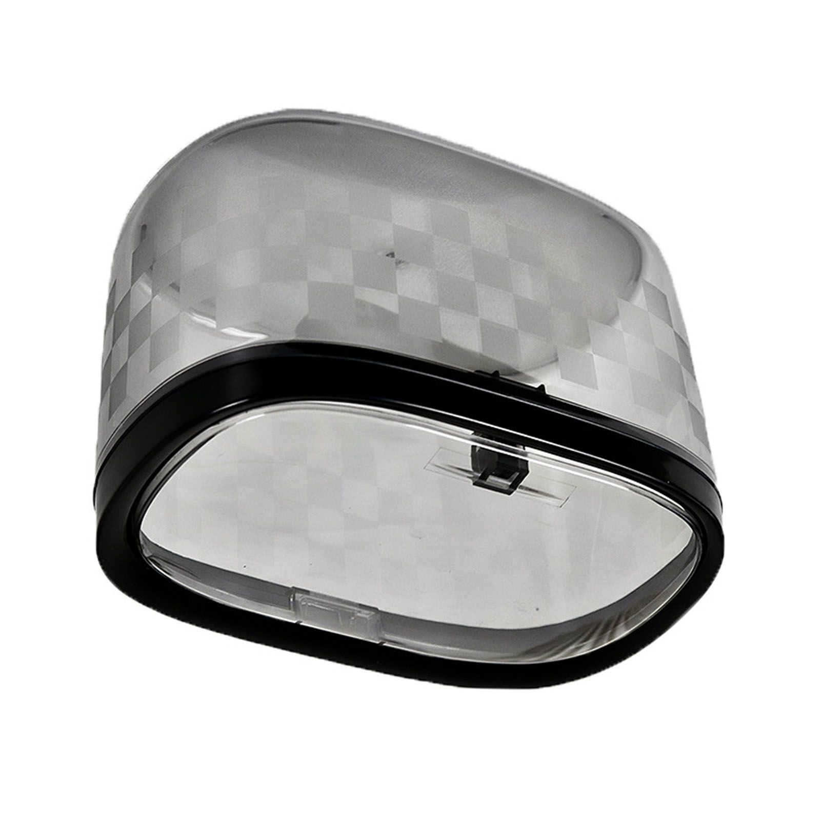Desktop Trash Can Plastic Press Desktop Trash Can Car Bedroom Transparent view 7