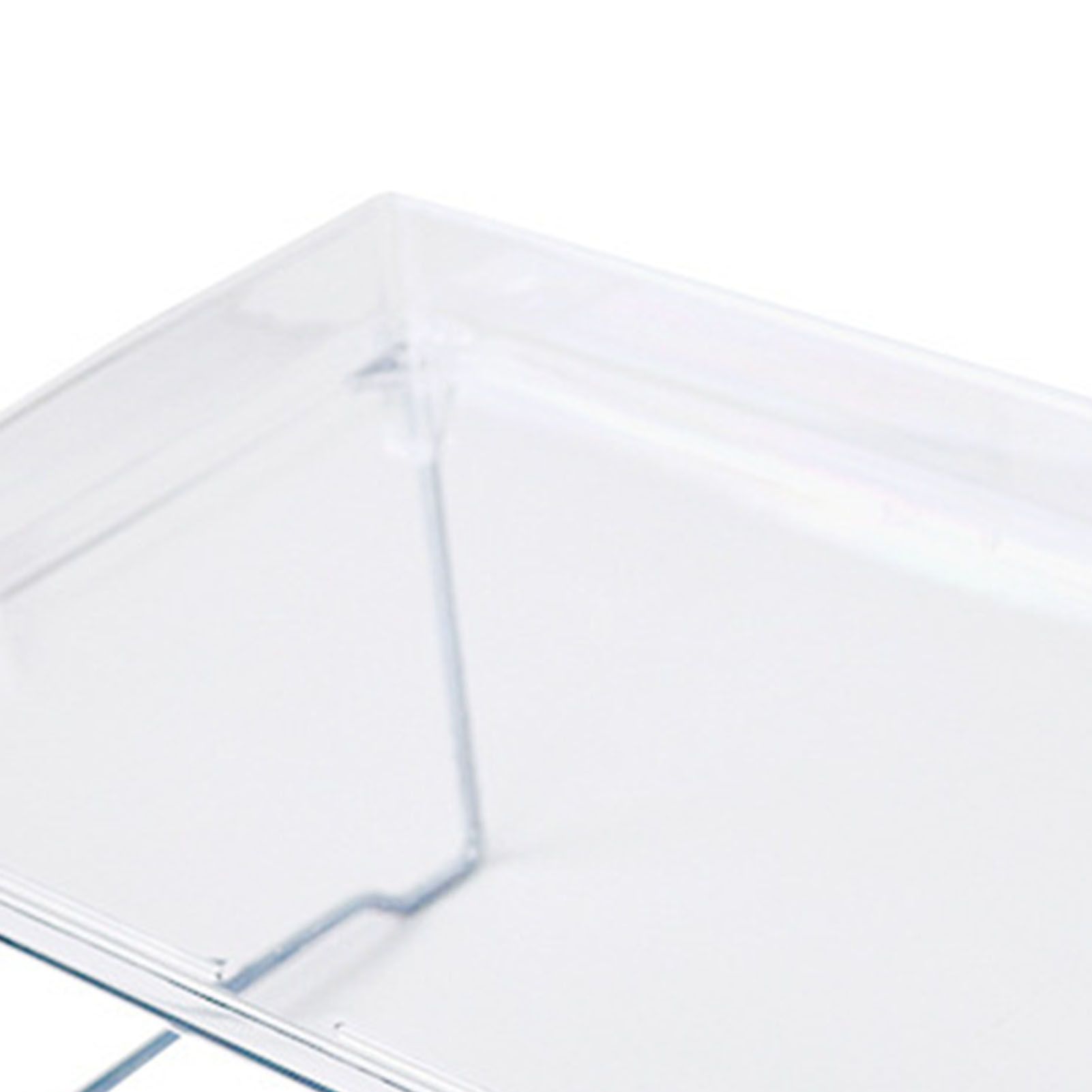 Desk Storage Shelf Stackable Foldable Transparent Counter Organizer Rack for view 5