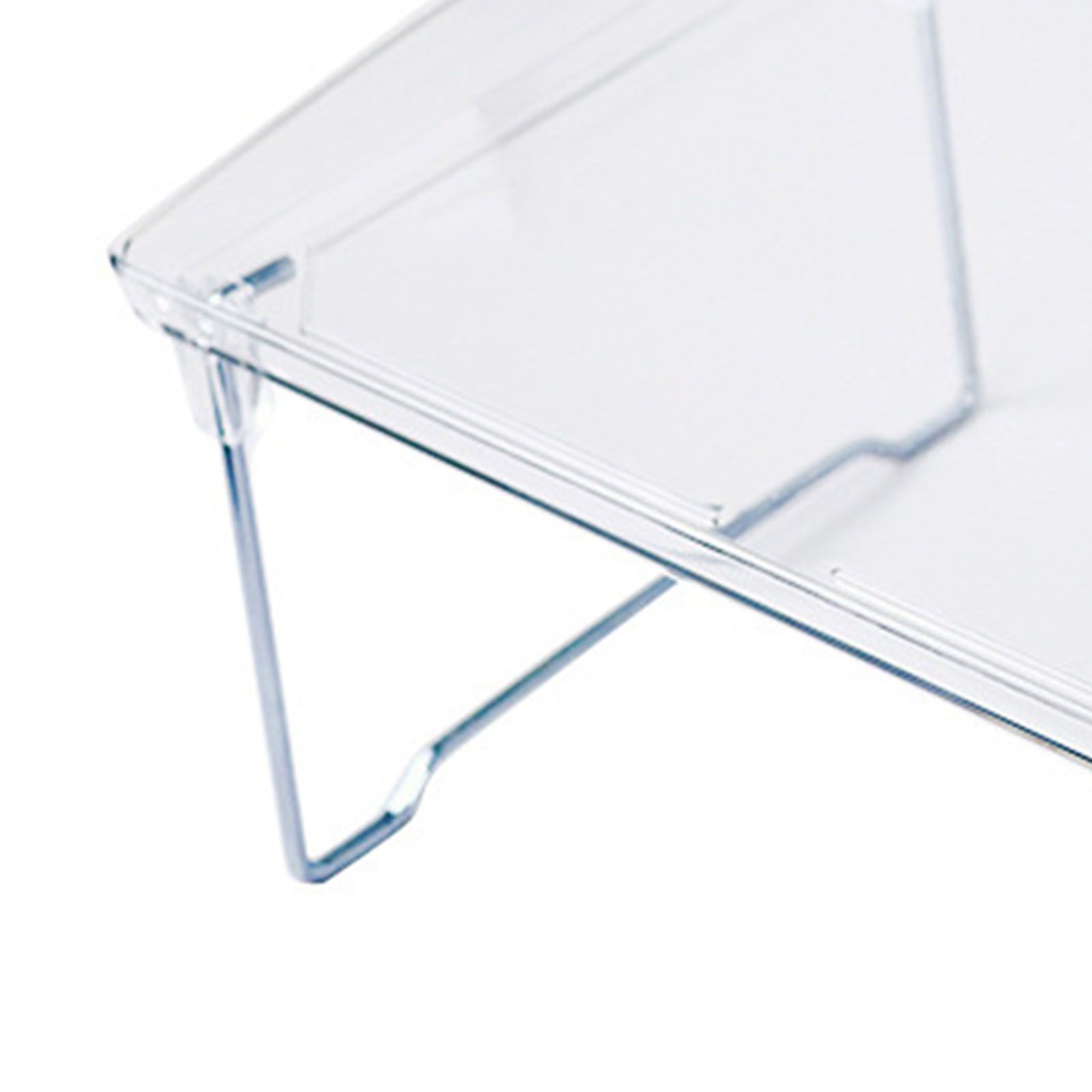 Desk Storage Shelf Stackable Foldable Transparent Counter Organizer Rack for view 7