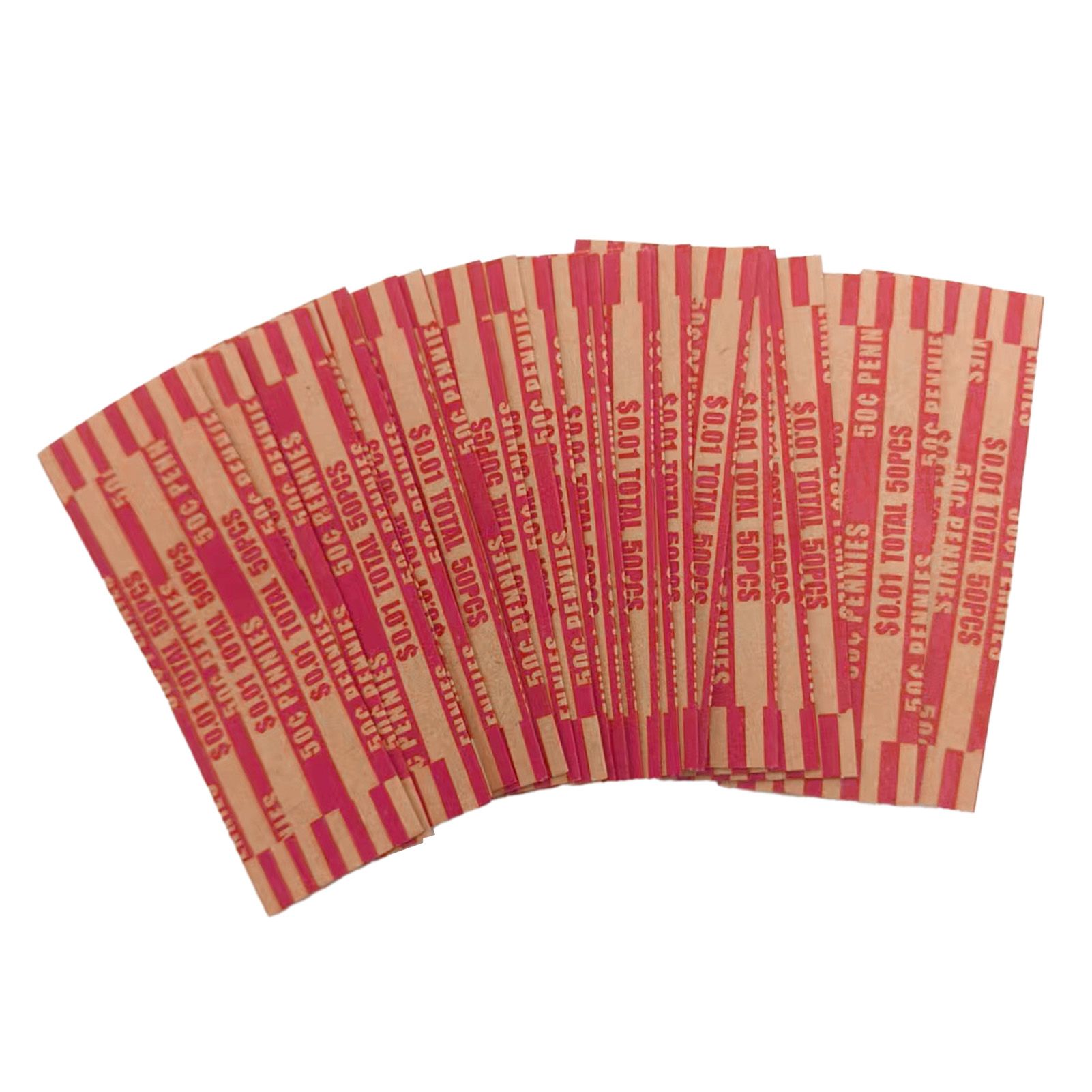 300pcs Coin Wrapper Anti Breakage Preformed Coin Paper Tube for Manual Filling view 4