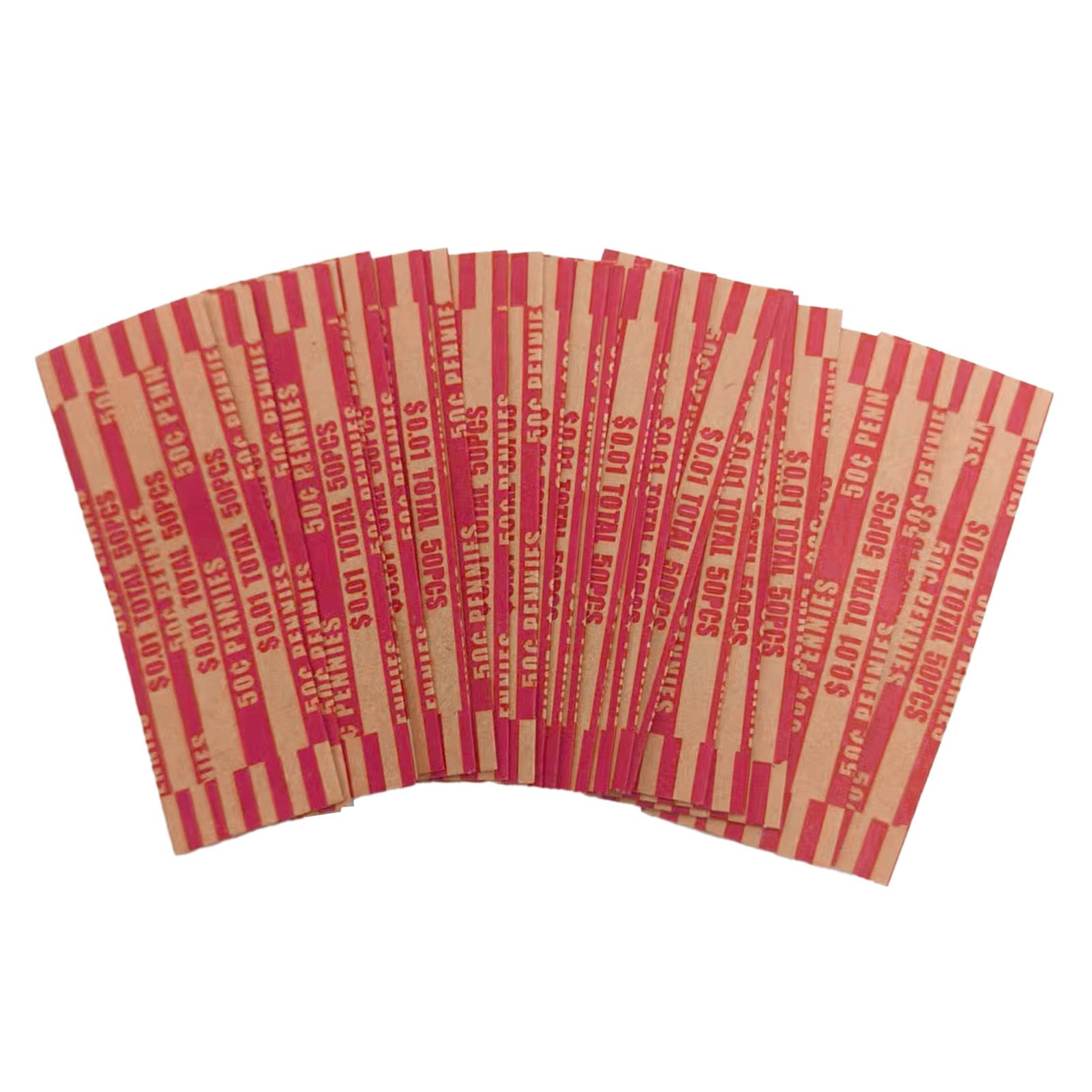 300pcs Coin Wrapper Anti Breakage Preformed Coin Paper Tube for Manual Filling view 10